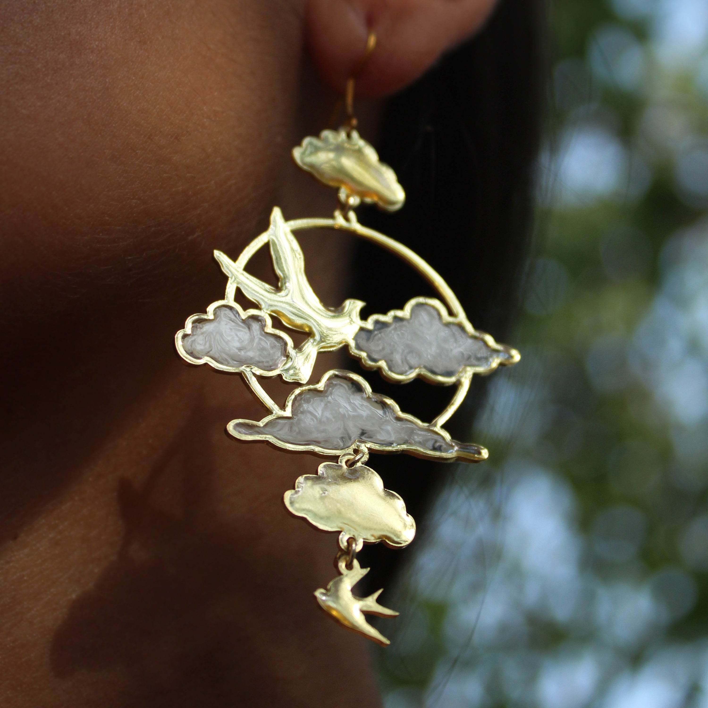 Traditional Kundan earrings in gold-tone, perfect for weddings and festive wear