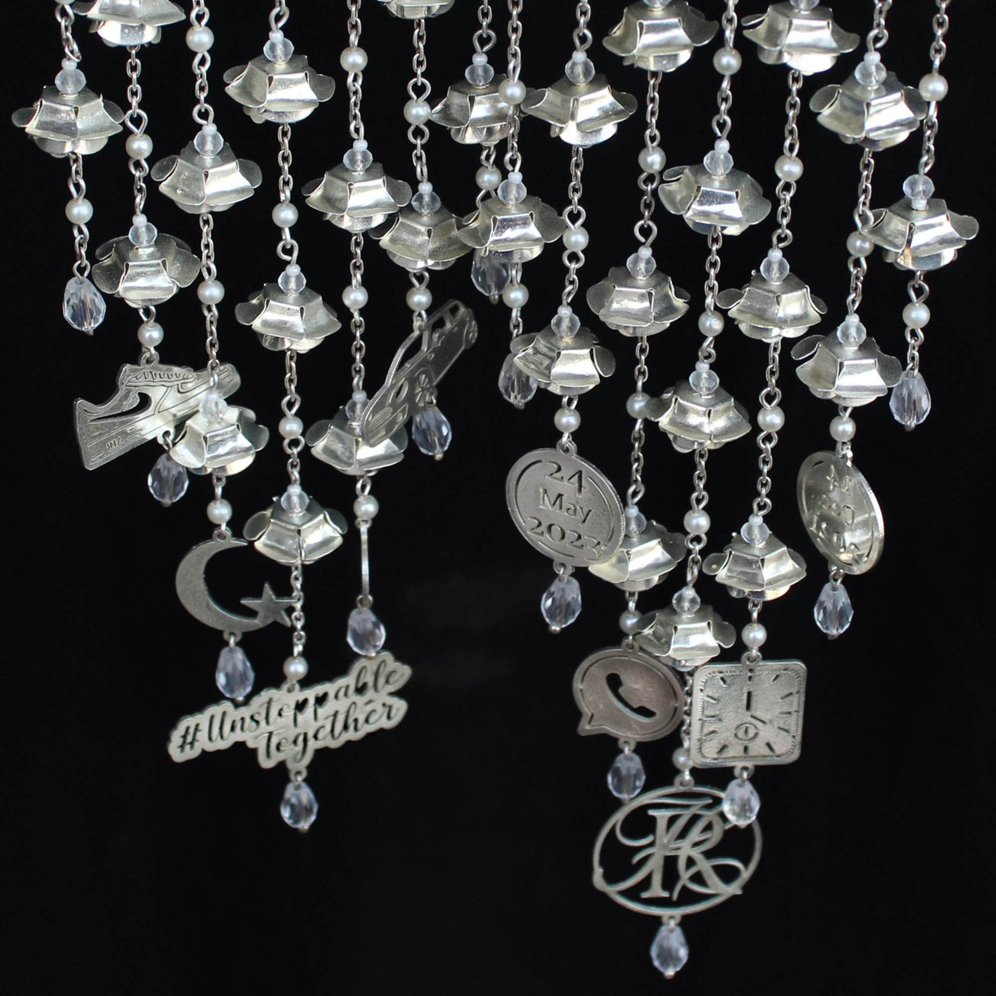 Customised Charms Golden Kaleere Punjabi Wedding Bridal Silver Kalira Personalised Golden Rose Gold Kaleera Traditional Designer Kalire