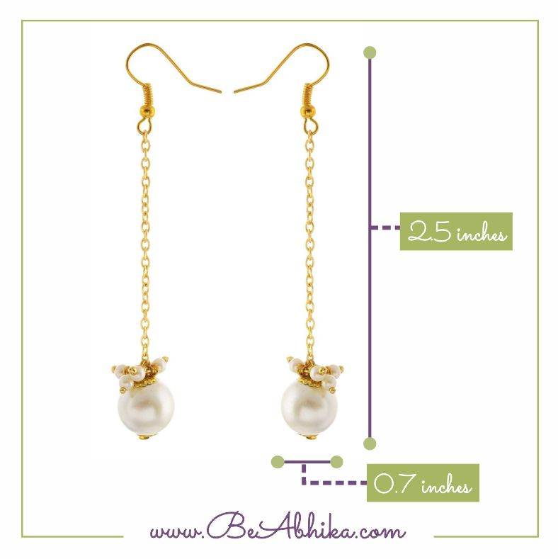 Traditional Kundan earrings in gold-tone, perfect for weddings and festive wear