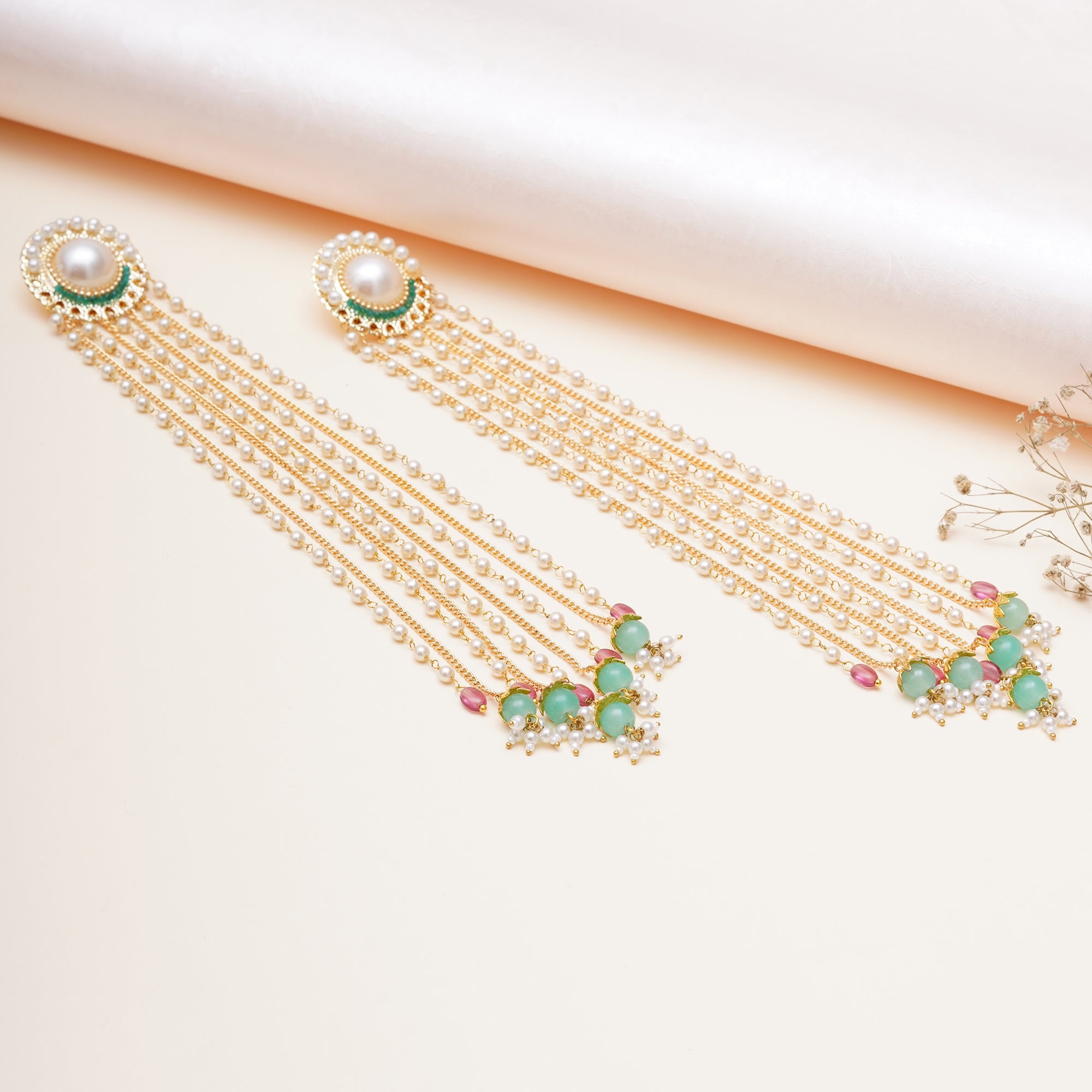 Majestic Tassel Drops: Long Multi-Chain Statement Earrings