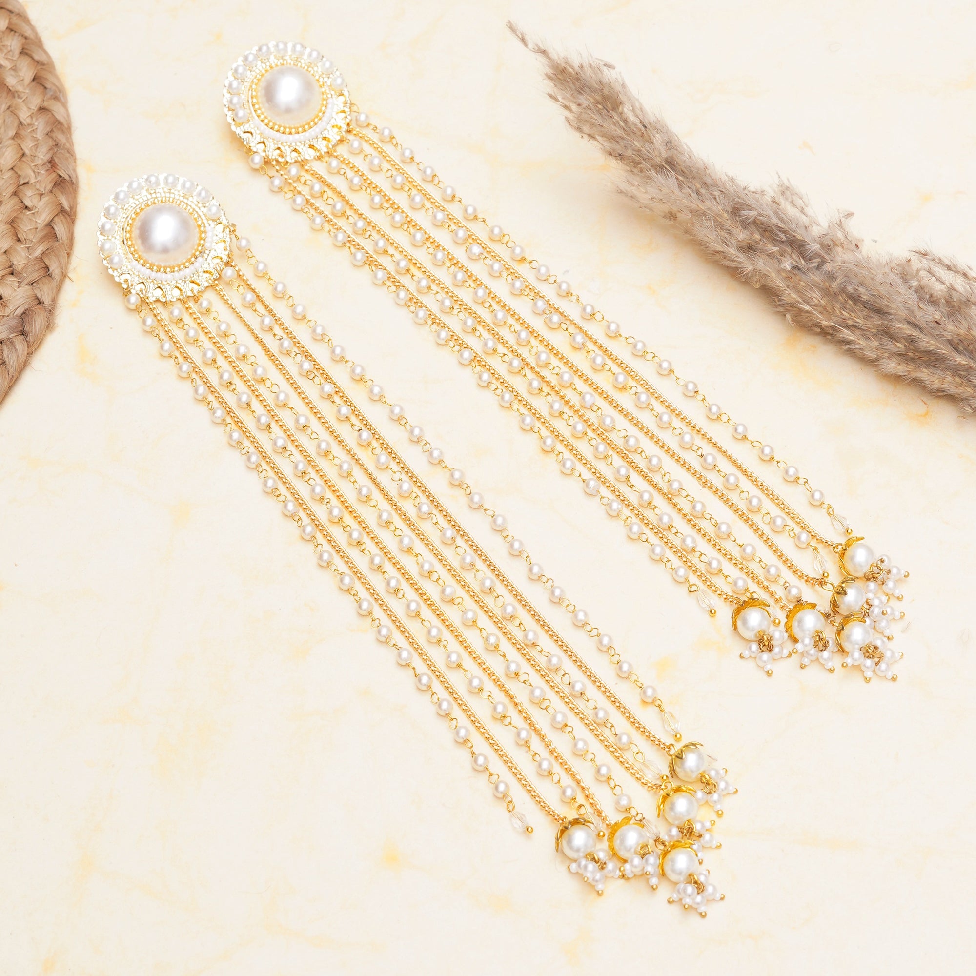 Majestic Tassel Drops: Long Multi-Chain Statement Earrings