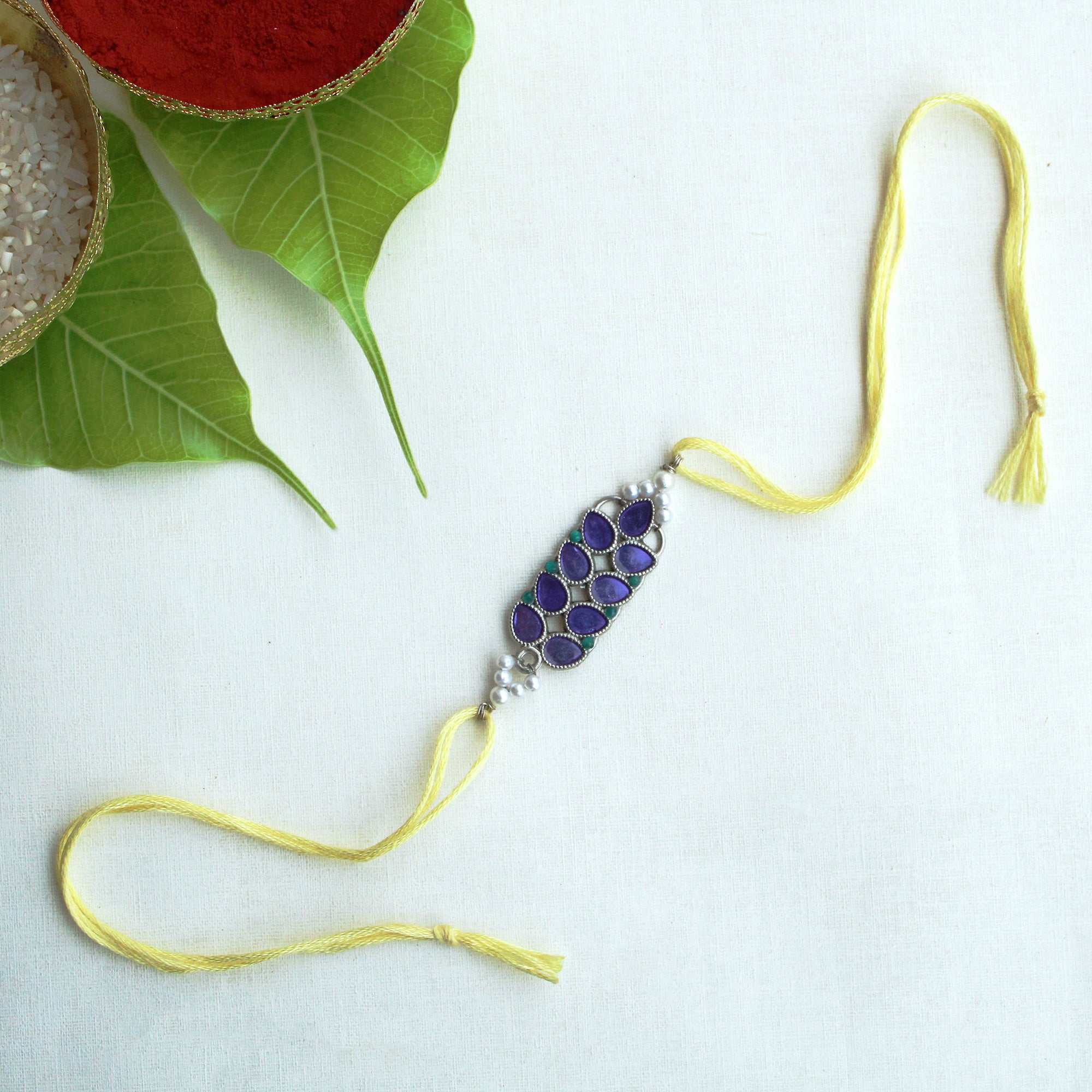 Purple Petal Vivid Vintage Rakhi