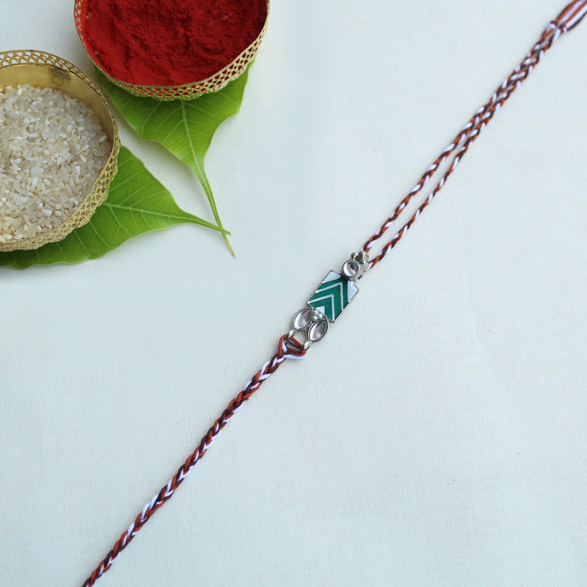 Chevron Charm Vivid Vintage Rakhi