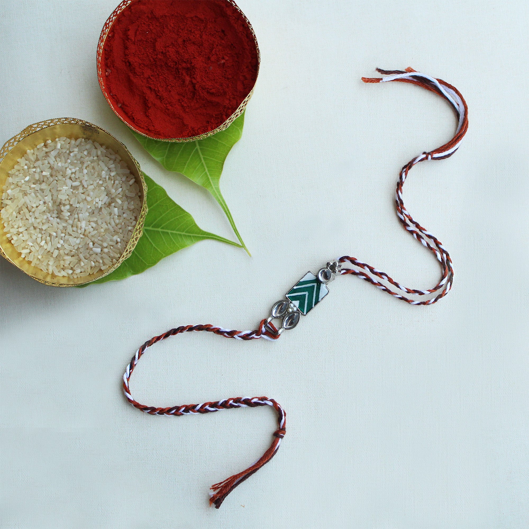 Chevron Charm Vivid Vintage Rakhi