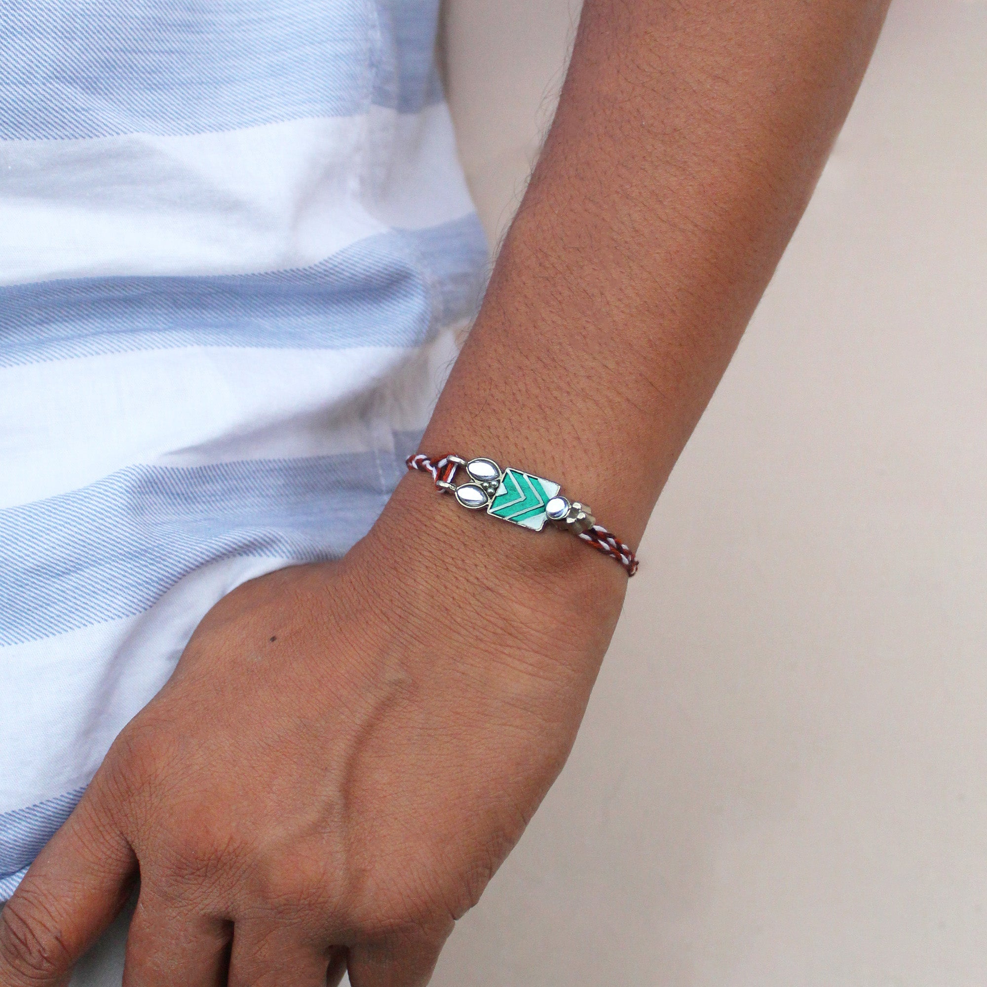 Chevron Charm Vivid Vintage Rakhi