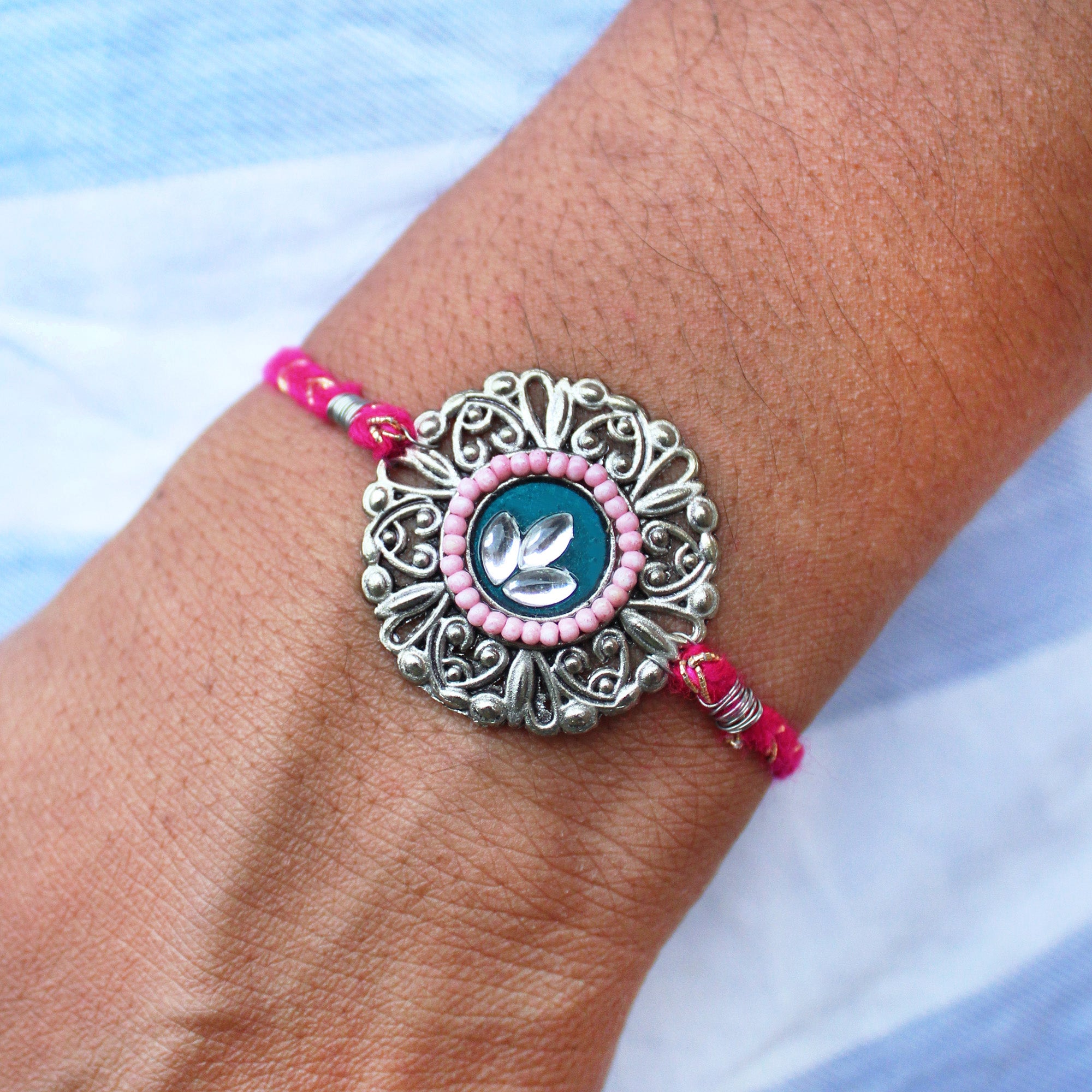 Eternal Blessings Vivid Vintage Rakhi Lumba Set