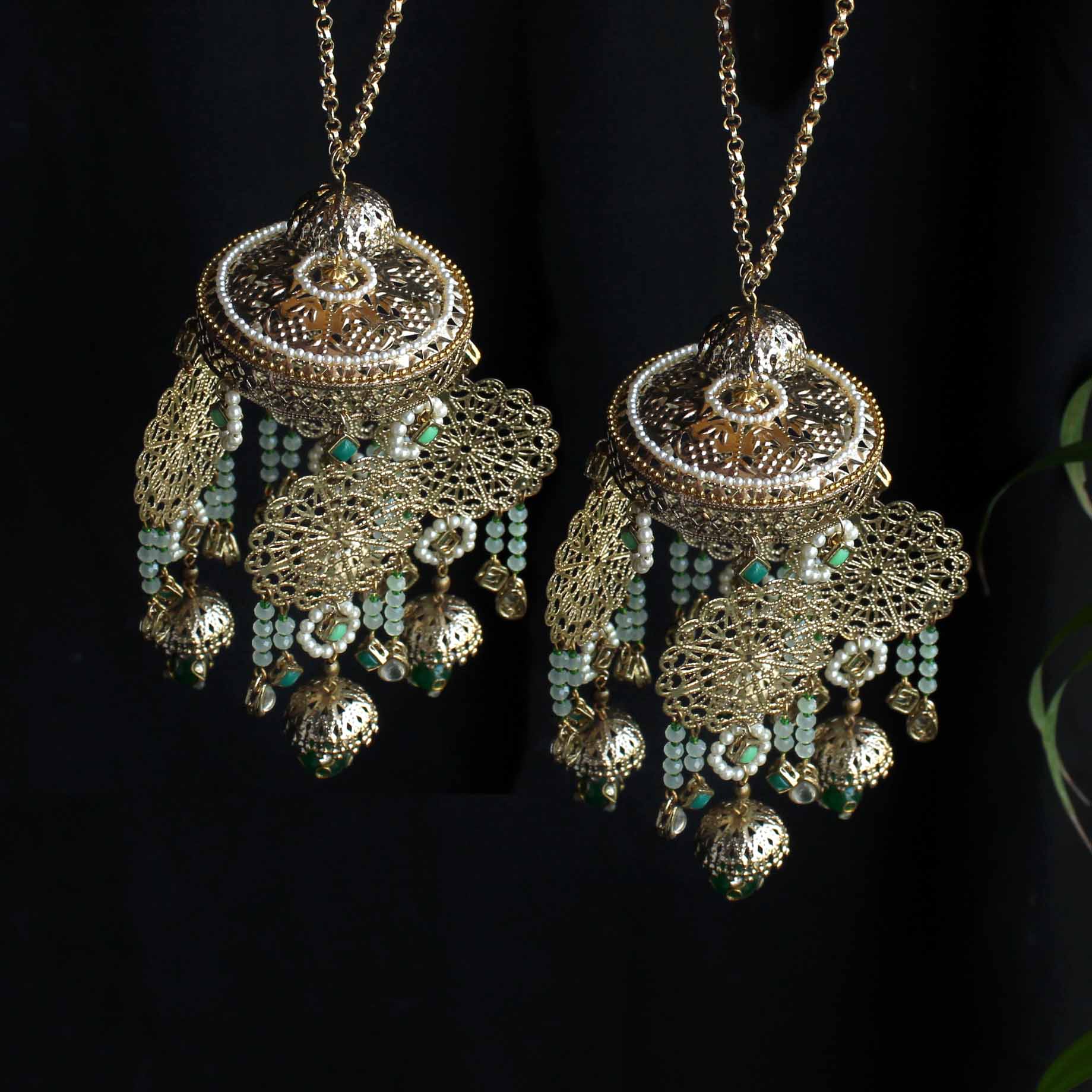 Green Ombre Kaleere Pair Of 2 Pieces