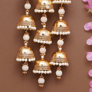 Royal Pearl Dome Bangle Style Kaleere - Set Of 2 Pieces
