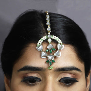 Geometric Aesthetic Maangtikka - BeAbhika.com