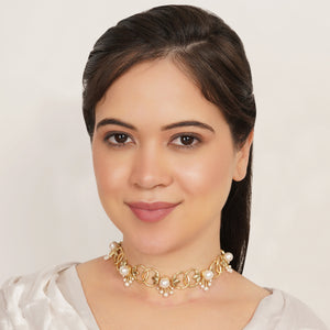 Pearl Rosette Necklace
