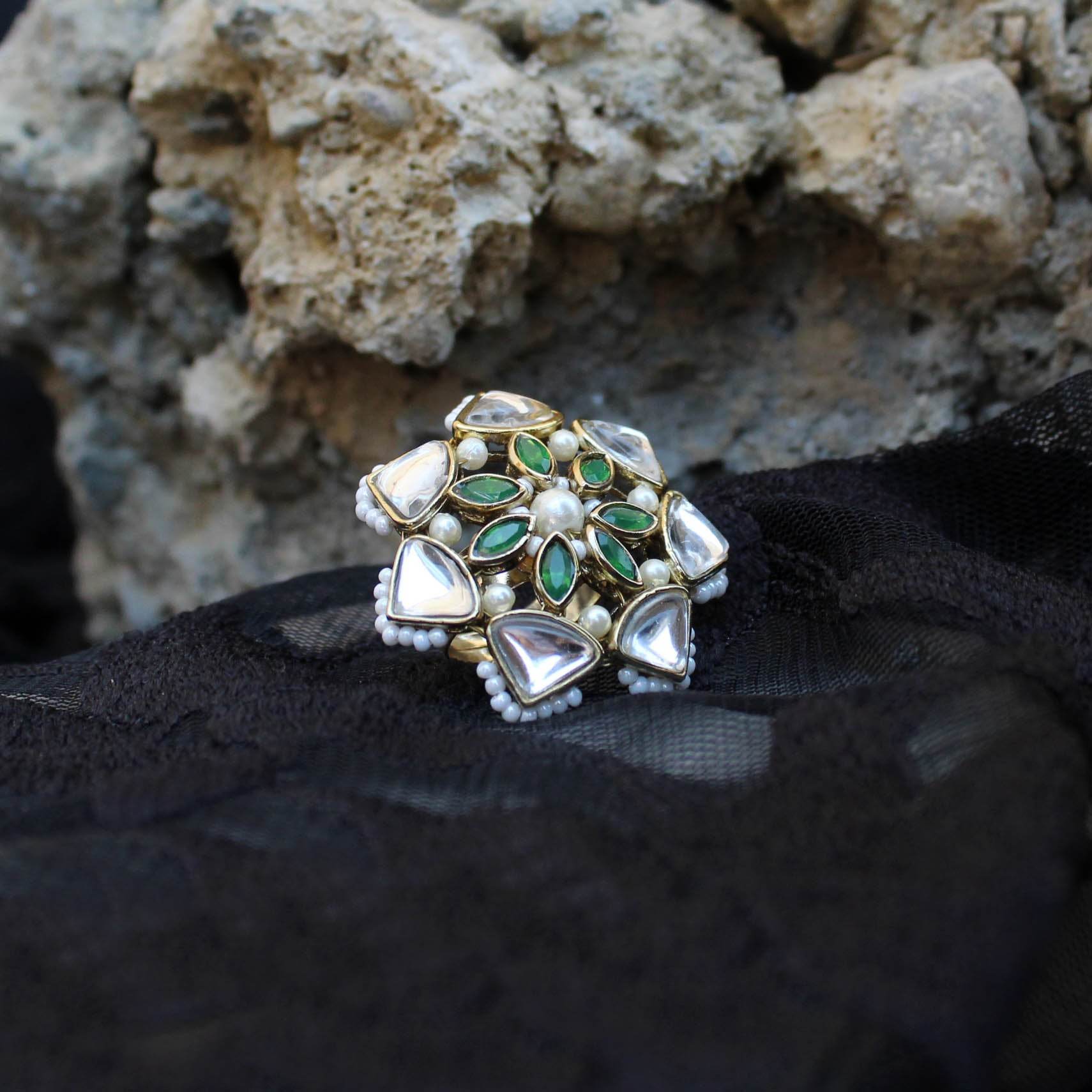 Geometric Aesthetic Ring - BeAbhika.com