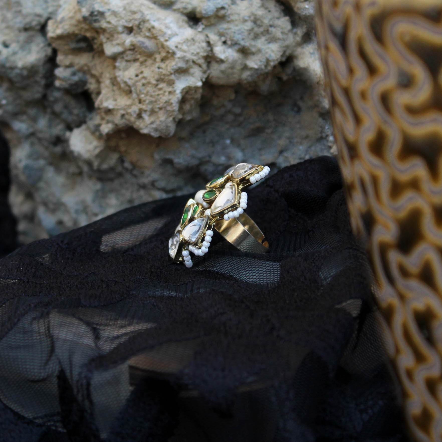 Geometric Aesthetic Ring - BeAbhika.com