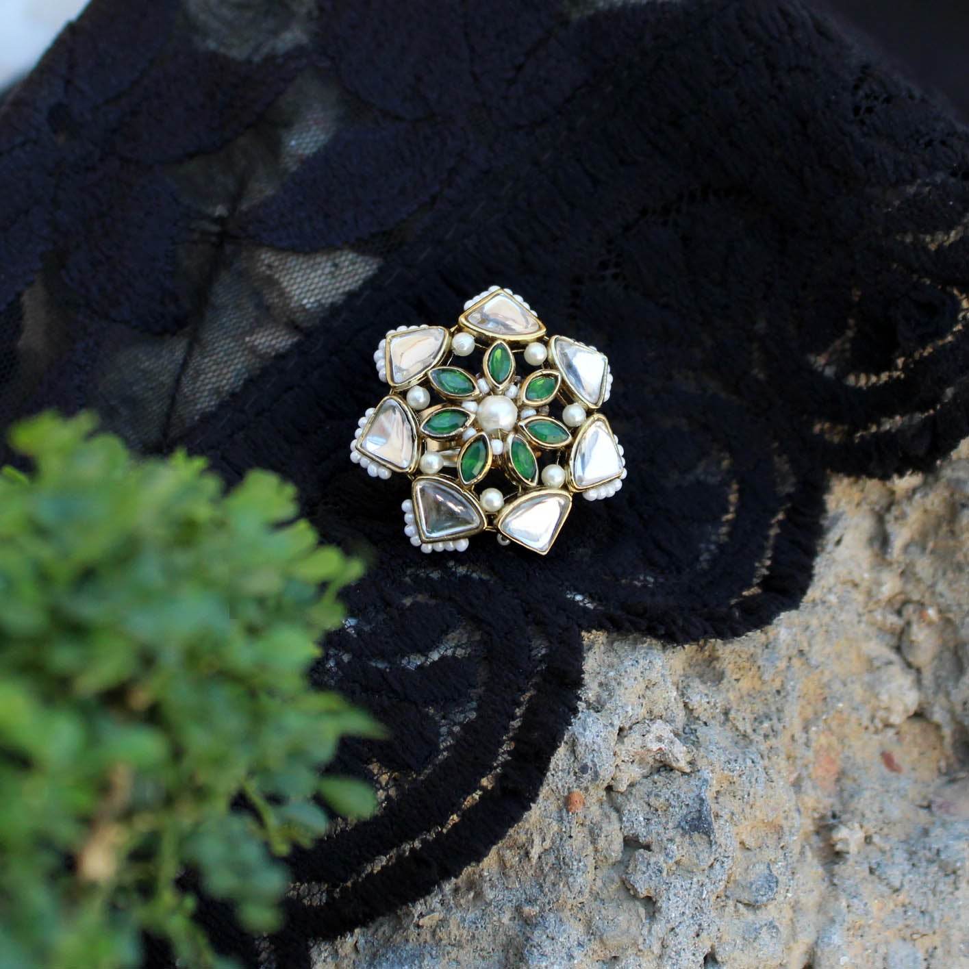 Geometric Aesthetic Ring - BeAbhika.com