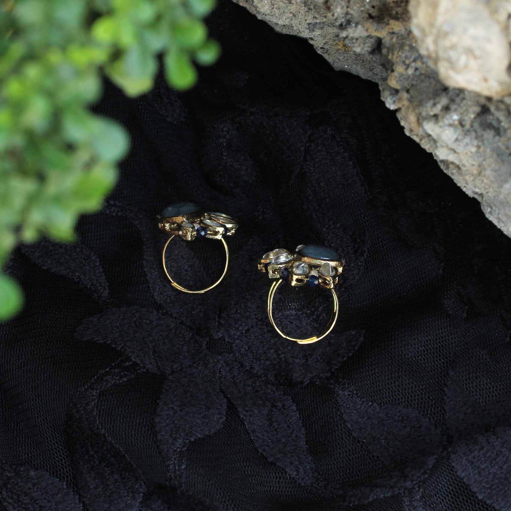 Blues Hues Rings - BeAbhika.com