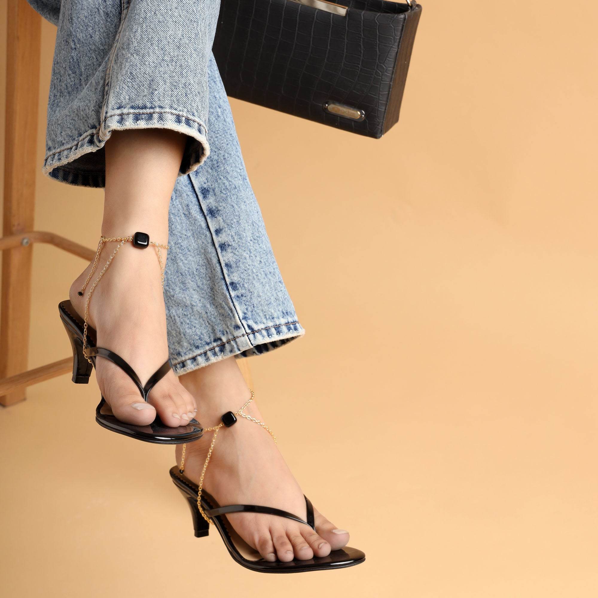 Black Beauty Heel Wrap - Set Of 2 - BeAbhika.com