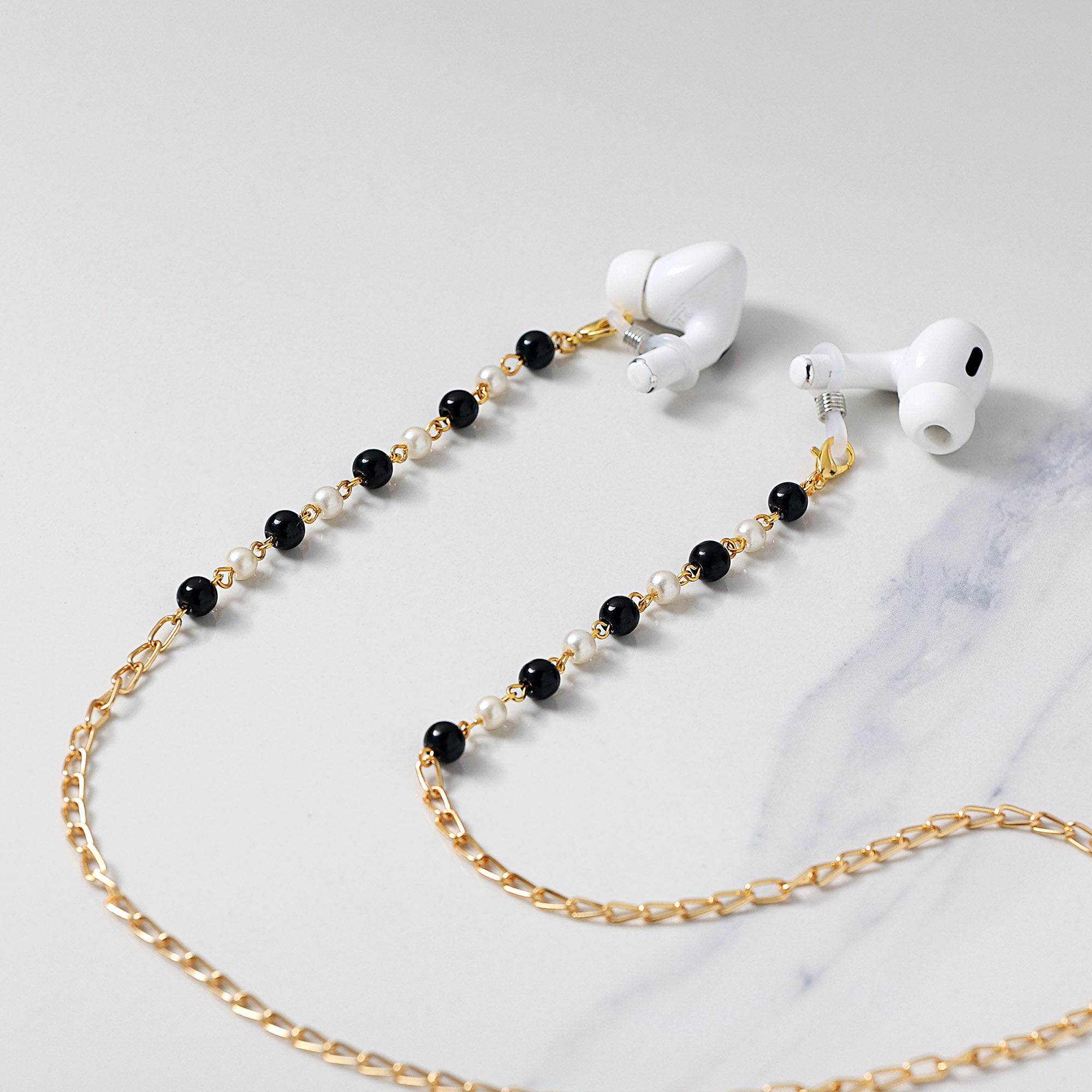 Pink Color Ladies Spectacles Chain Eyeglasses Holder Girls Air pods Holder Apple Air pods Chain Green Color Sun Glasses Women Eye Wear Blue Color Chain Running Airpods Holder Chain