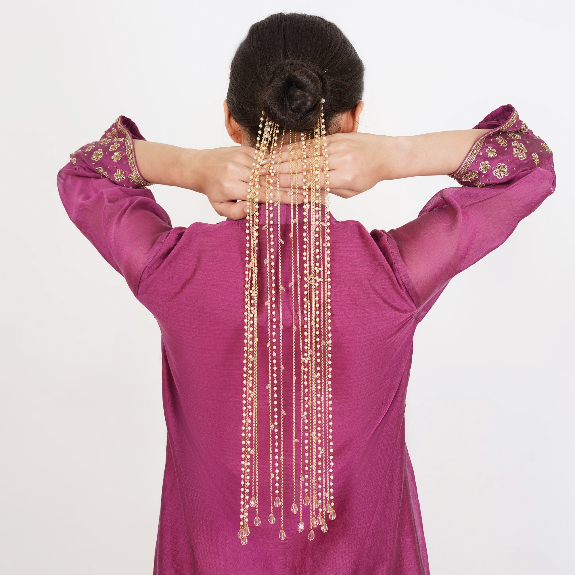 Crystal Drop Chain Hair Veil