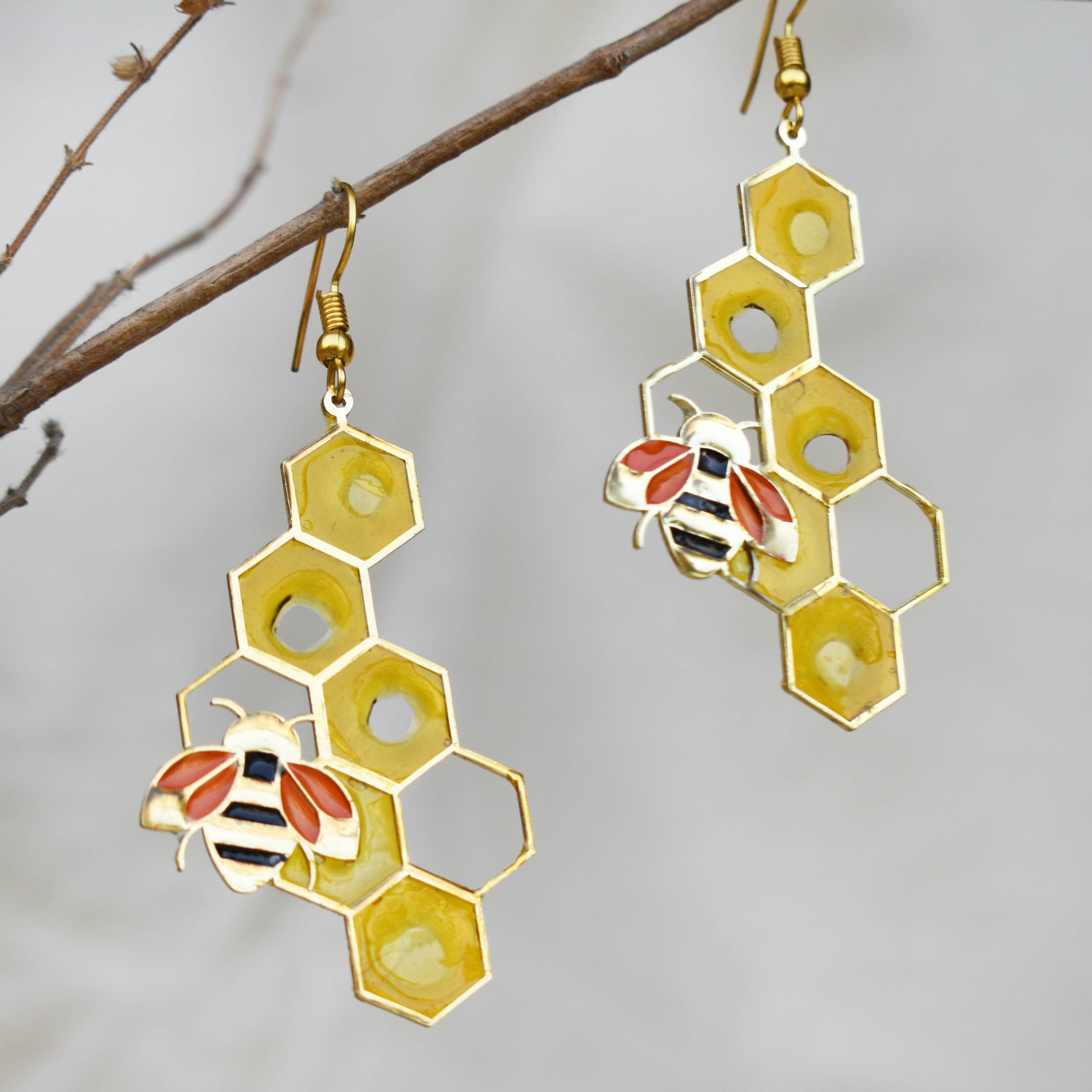 Traditional Kundan earrings in gold-tone, perfect for weddings and festive wear