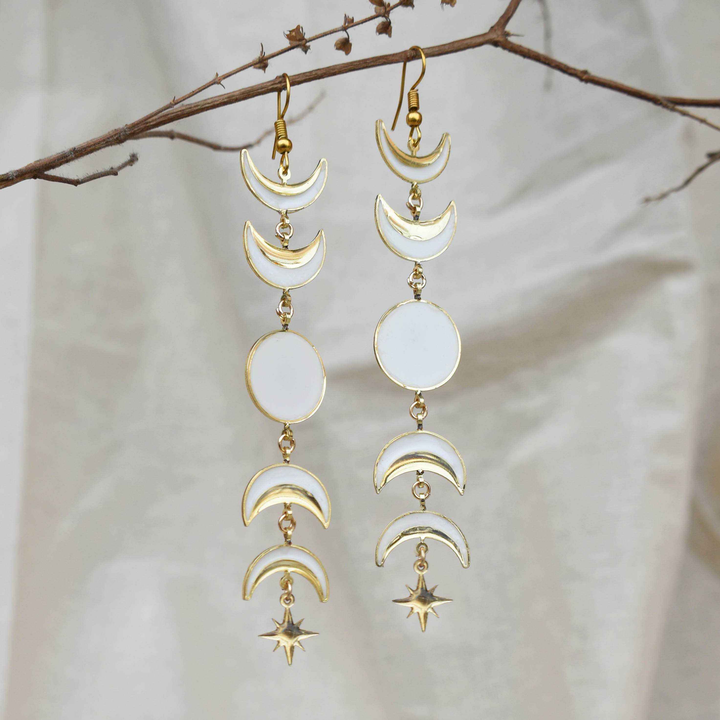 Traditional Kundan earrings in gold-tone, perfect for weddings and festive wear