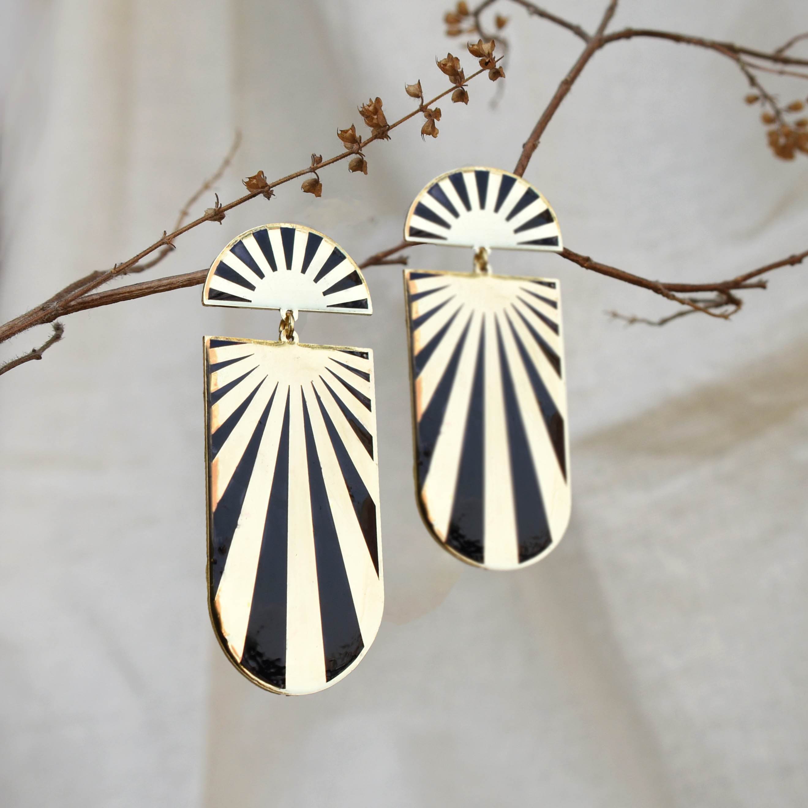 Traditional Kundan earrings in gold-tone, perfect for weddings and festive wear