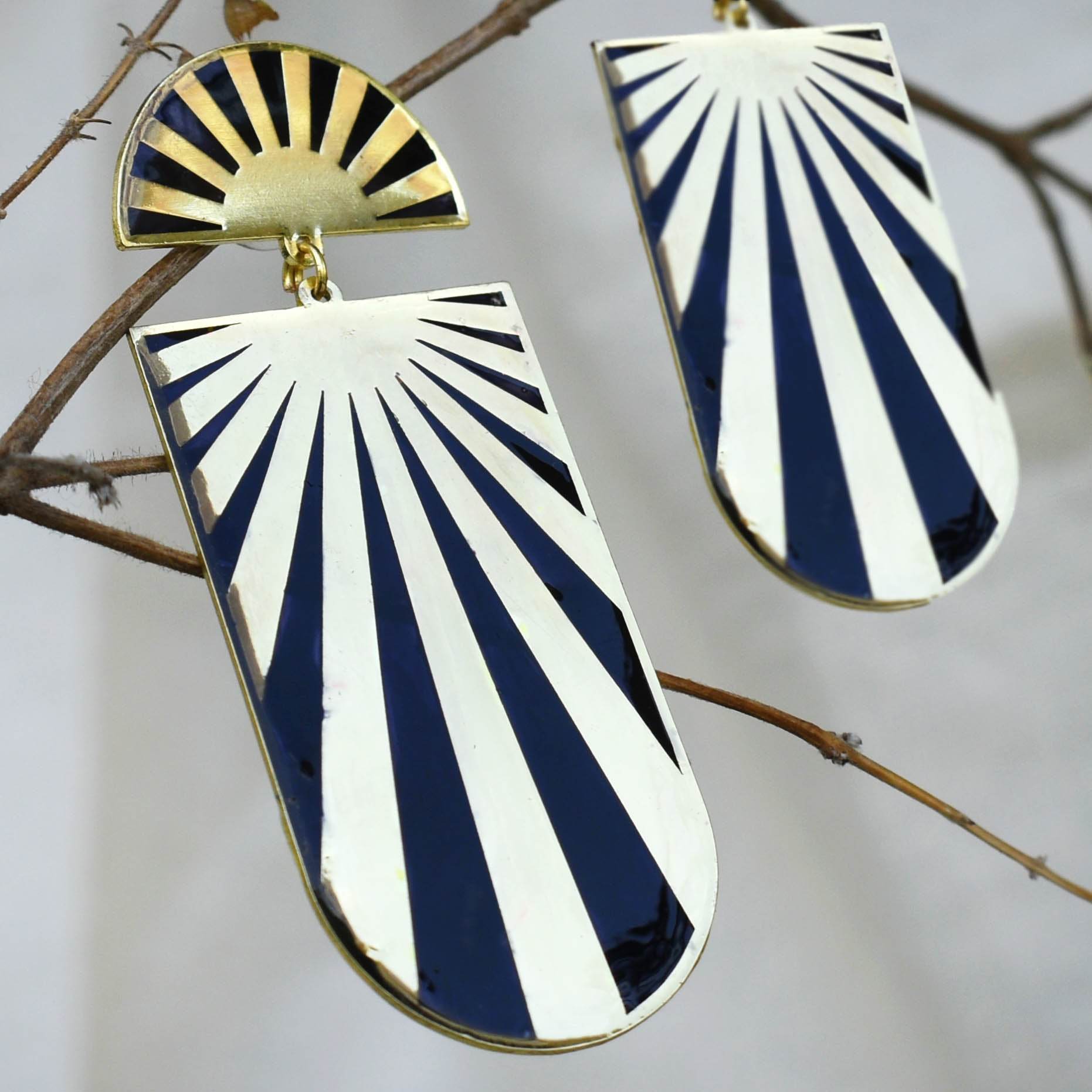 Traditional Kundan earrings in gold-tone, perfect for weddings and festive wear