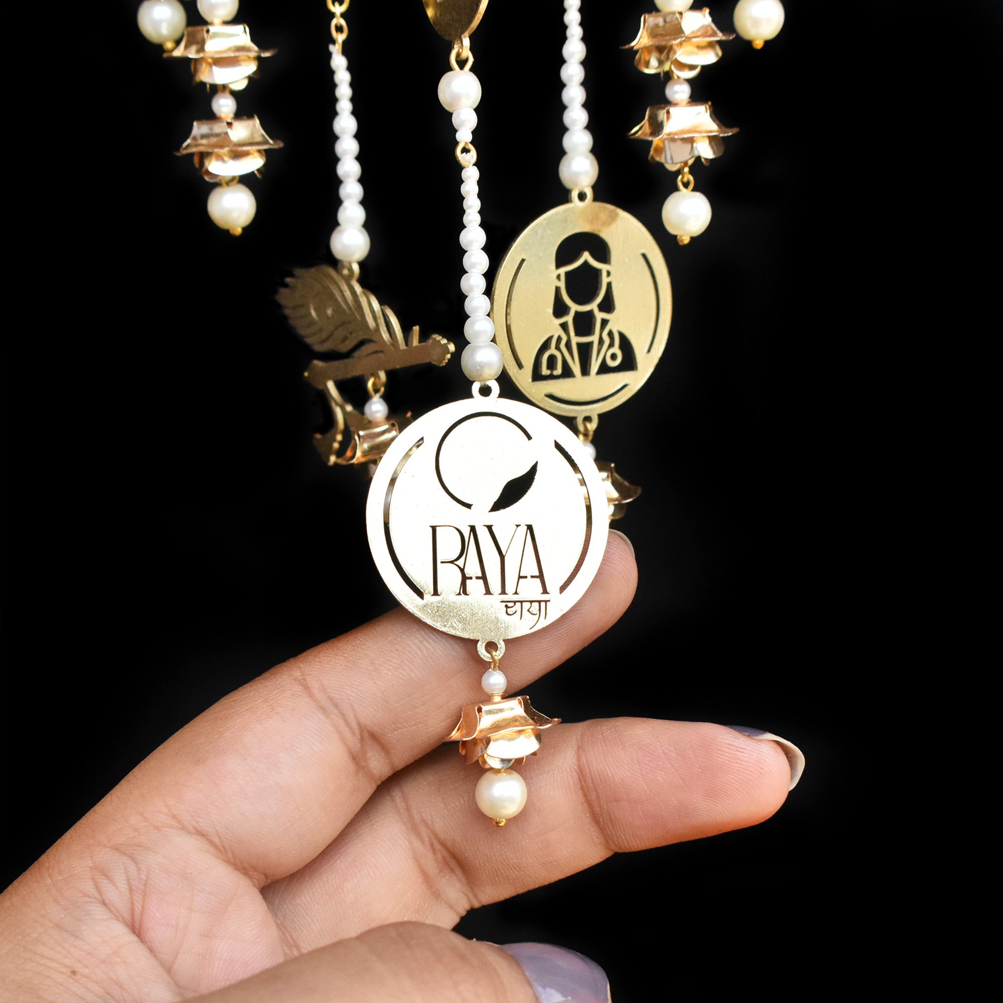 Personalised Charms Jhumki With Bangle Kaleere