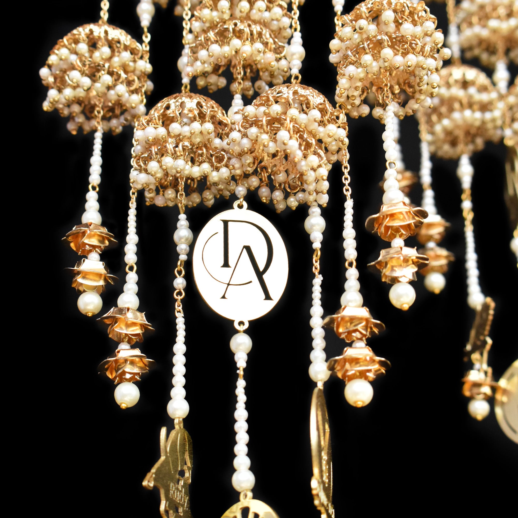 Personalised Charms Jhumki With Bangle Kaleere
