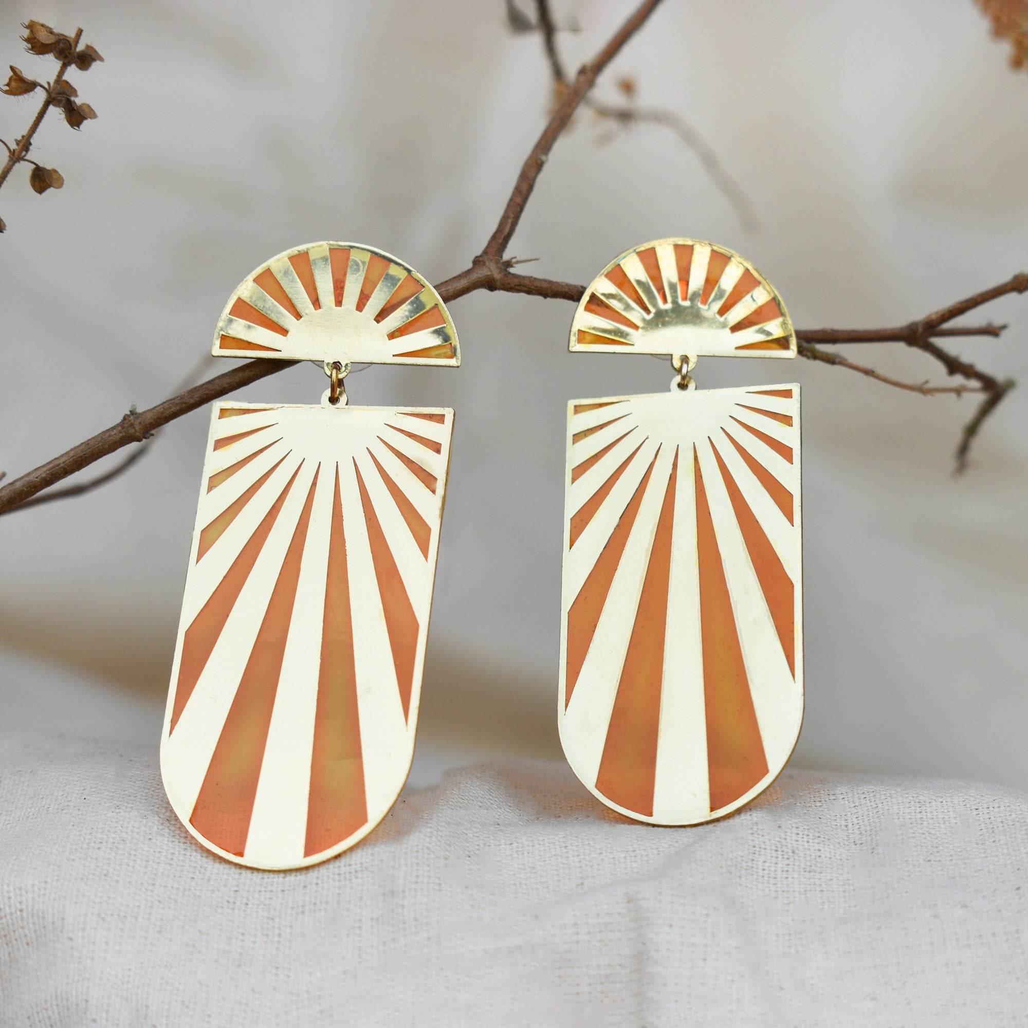 Traditional Kundan earrings in gold-tone, perfect for weddings and festive wear