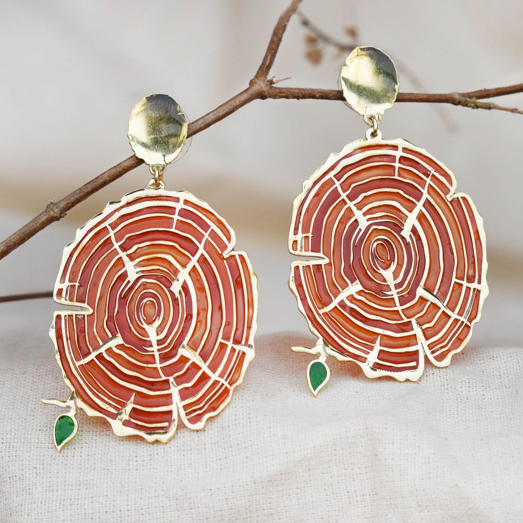 Traditional Kundan earrings in gold-tone, perfect for weddings and festive wear