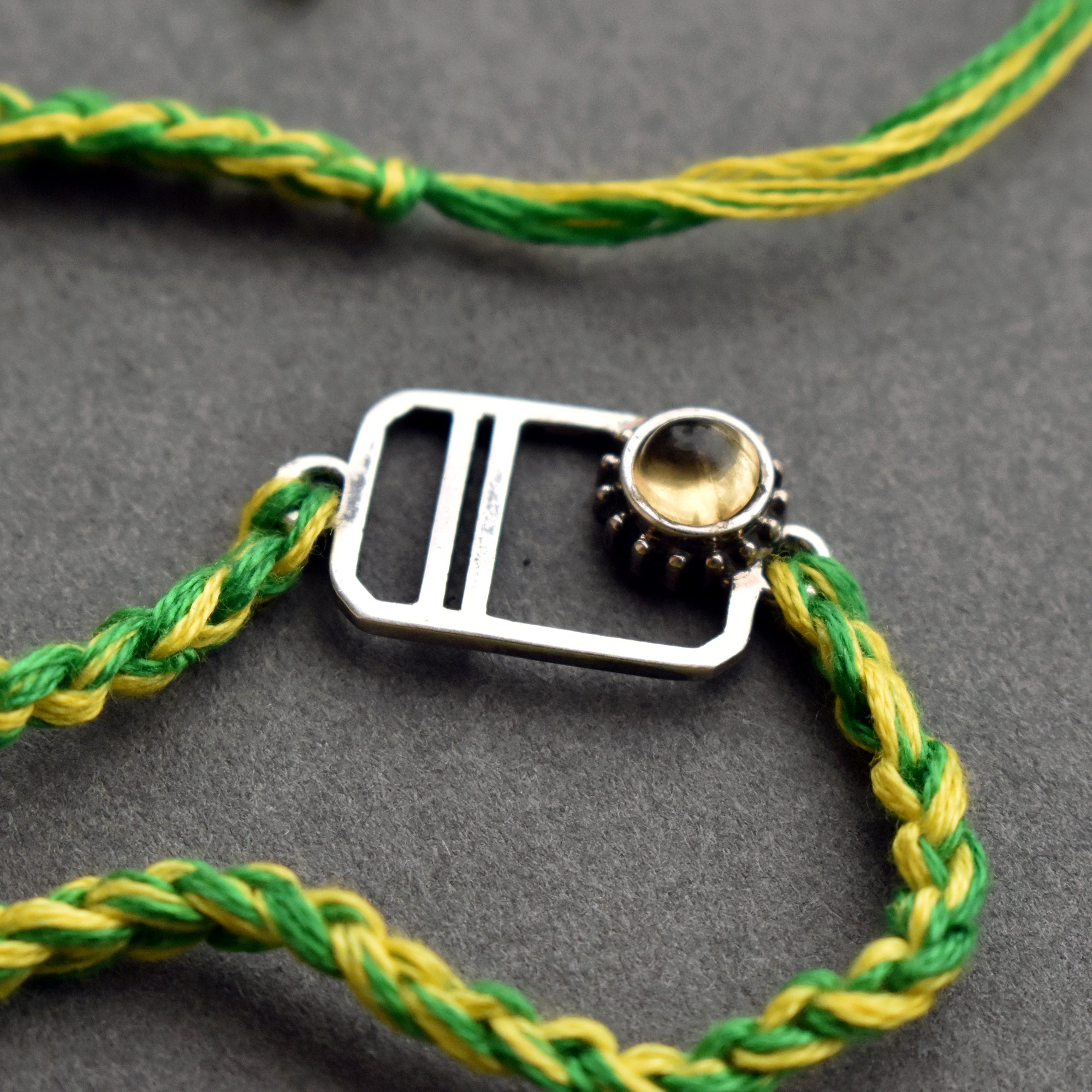 Buckle 925 Sterling Silver & Birthstone Rakhi