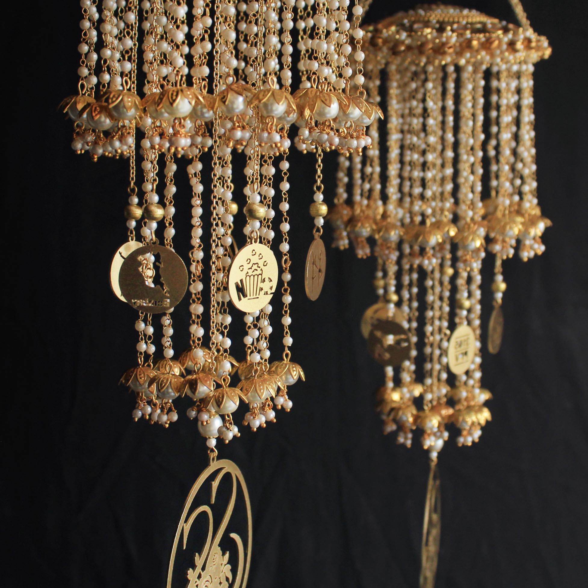 Customised Charms Golden Kaleere Punjabi Wedding Bridal Silver Kalira Personalised Golden Rose Gold Kaleera Traditional Designer Kalire