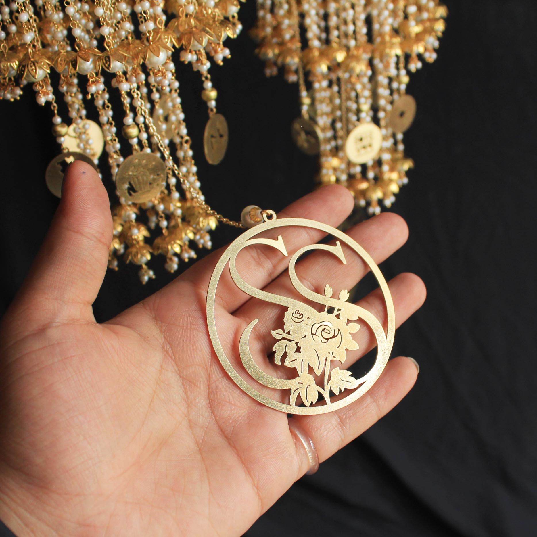 Customised Charms Golden Kaleere Punjabi Wedding Bridal Silver Kalira Personalised Golden Rose Gold Kaleera Traditional Designer Kalire