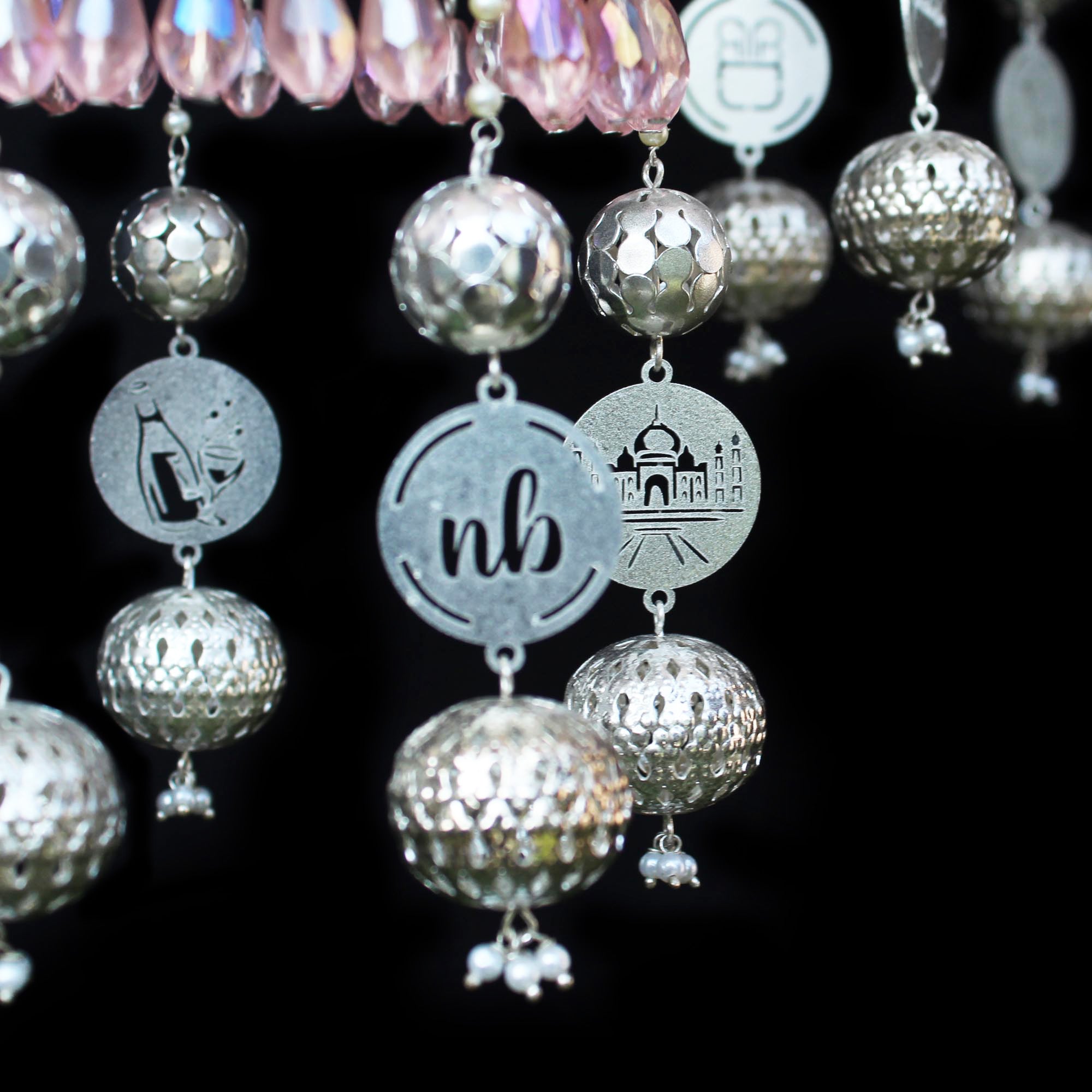 Personalized Pearl & Crystal Chandelier Kaleere