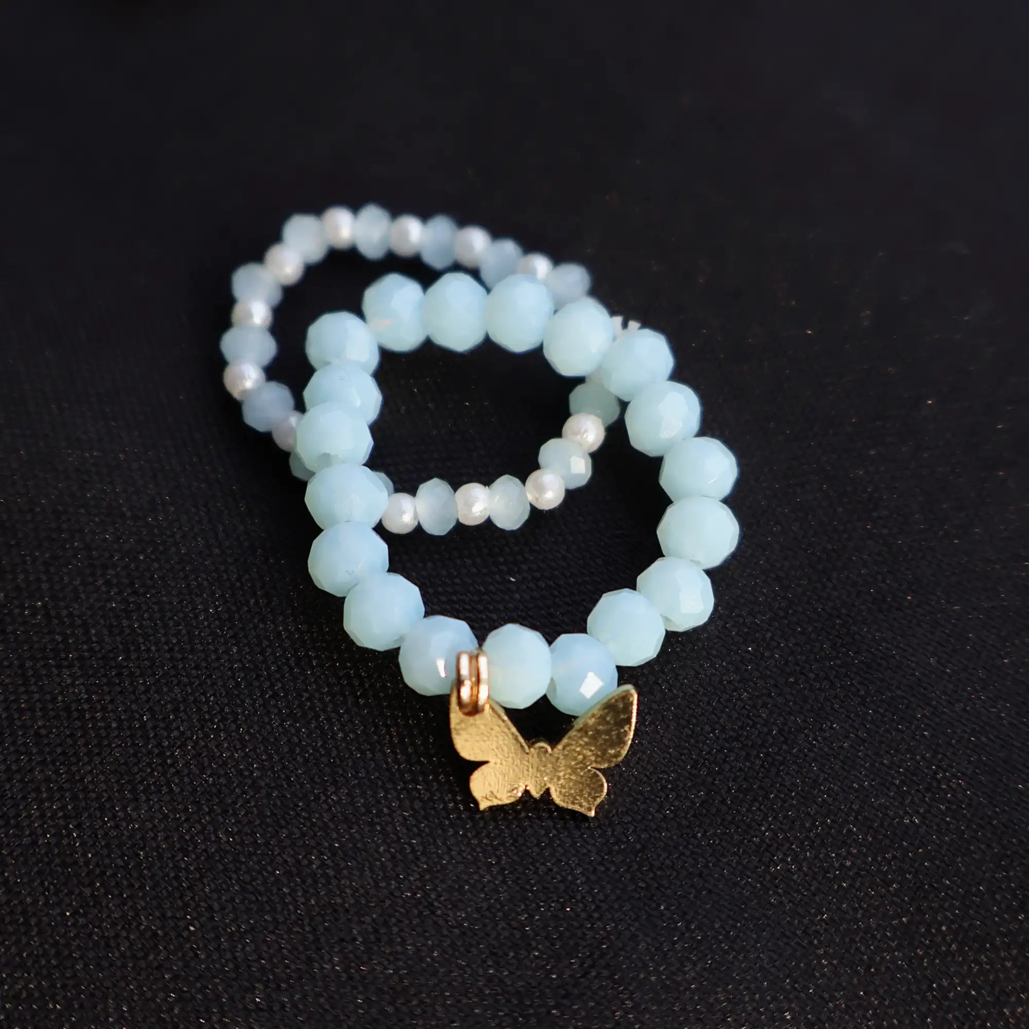 All about Love Charm 4 Adjustable Bracelet Stack With 2 Adjustable Rings