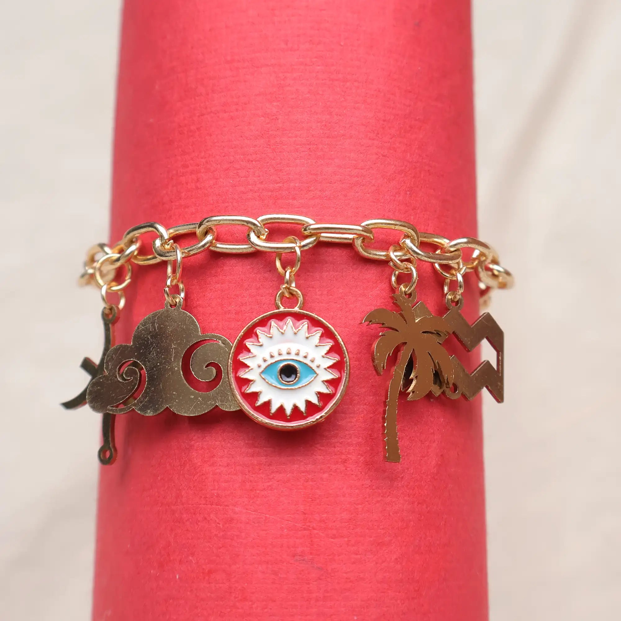 Multi Charms Chain Bracelet