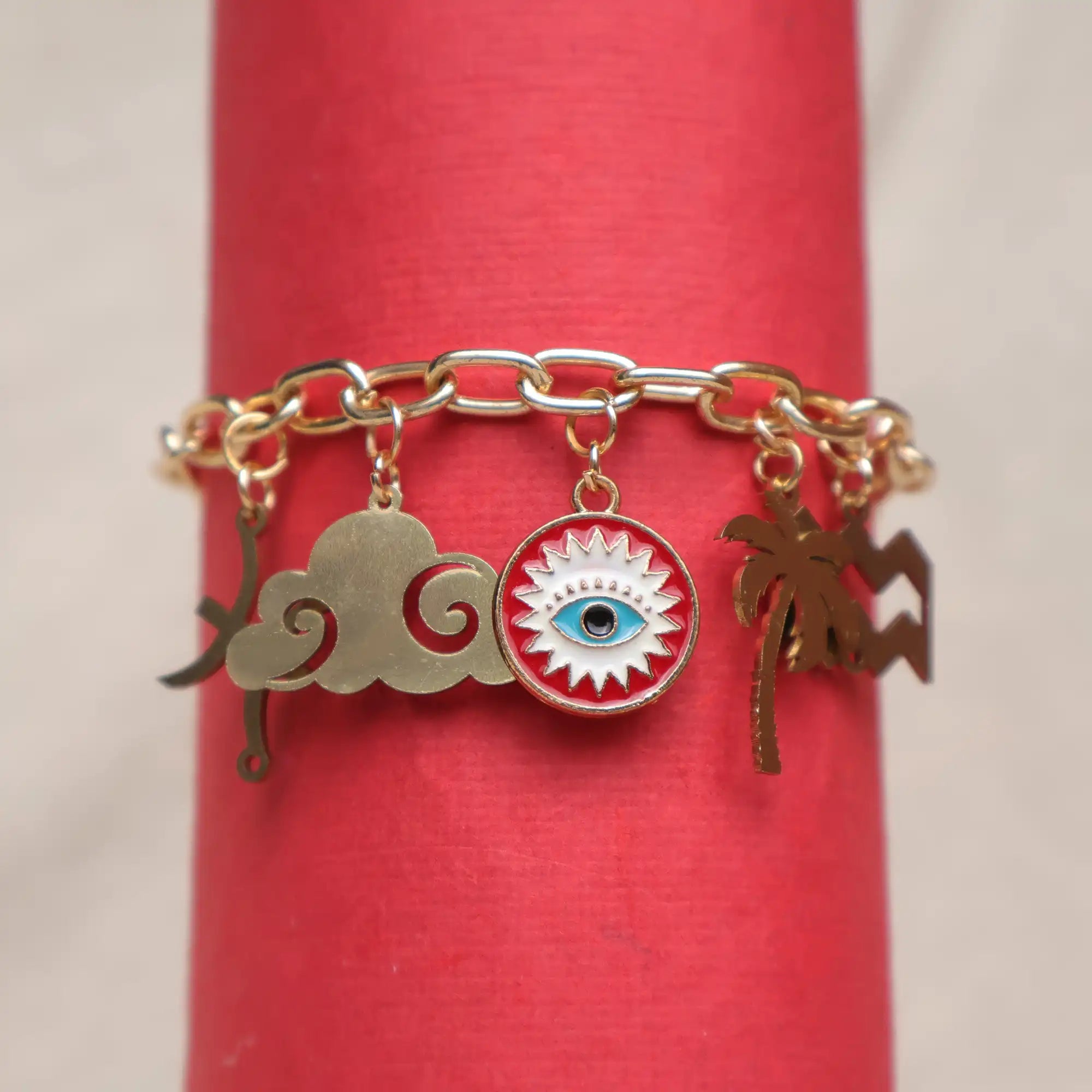 Multi Charms Chain Bracelet