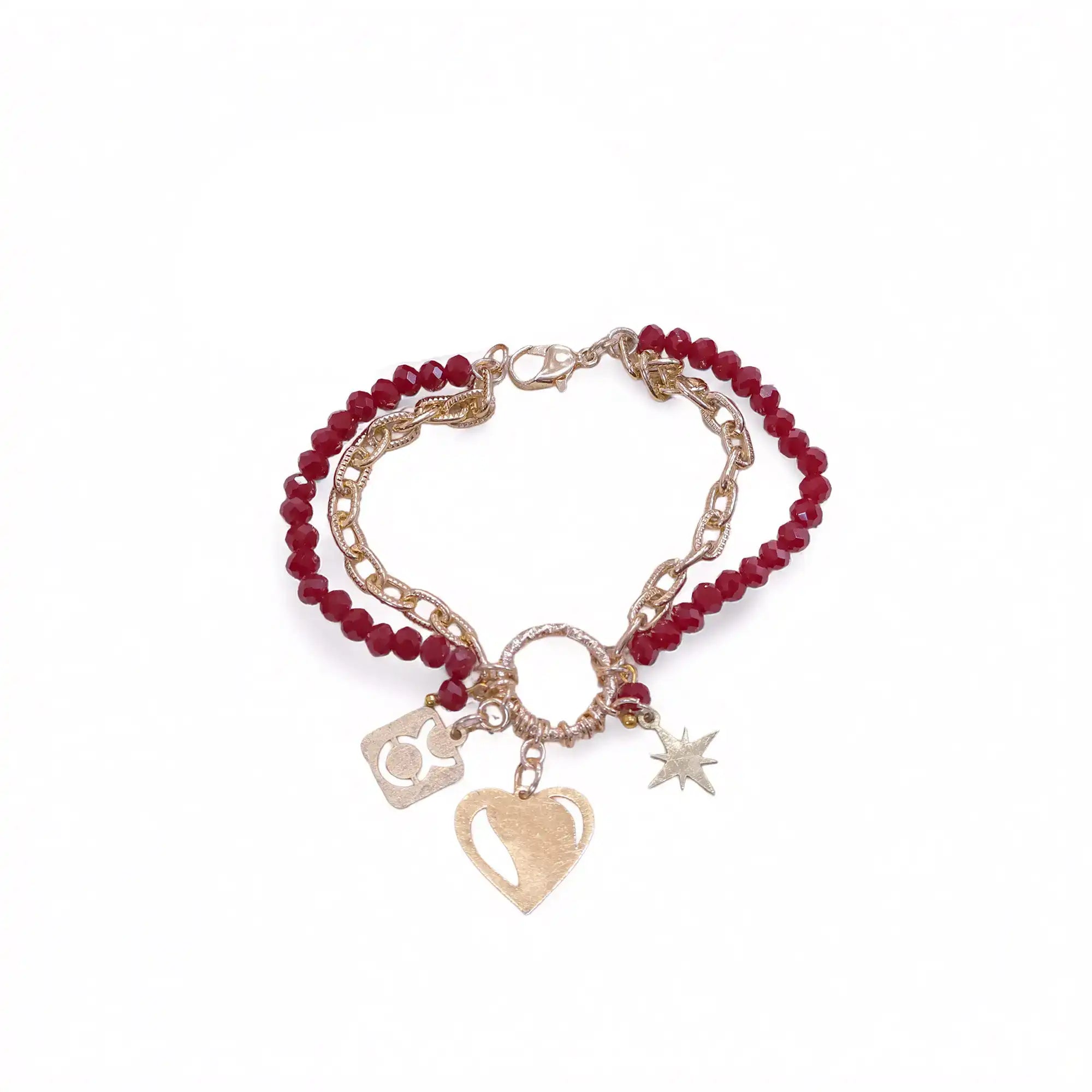 Forever Charm Adjustable Bracelet With 2 Adjustable Rings