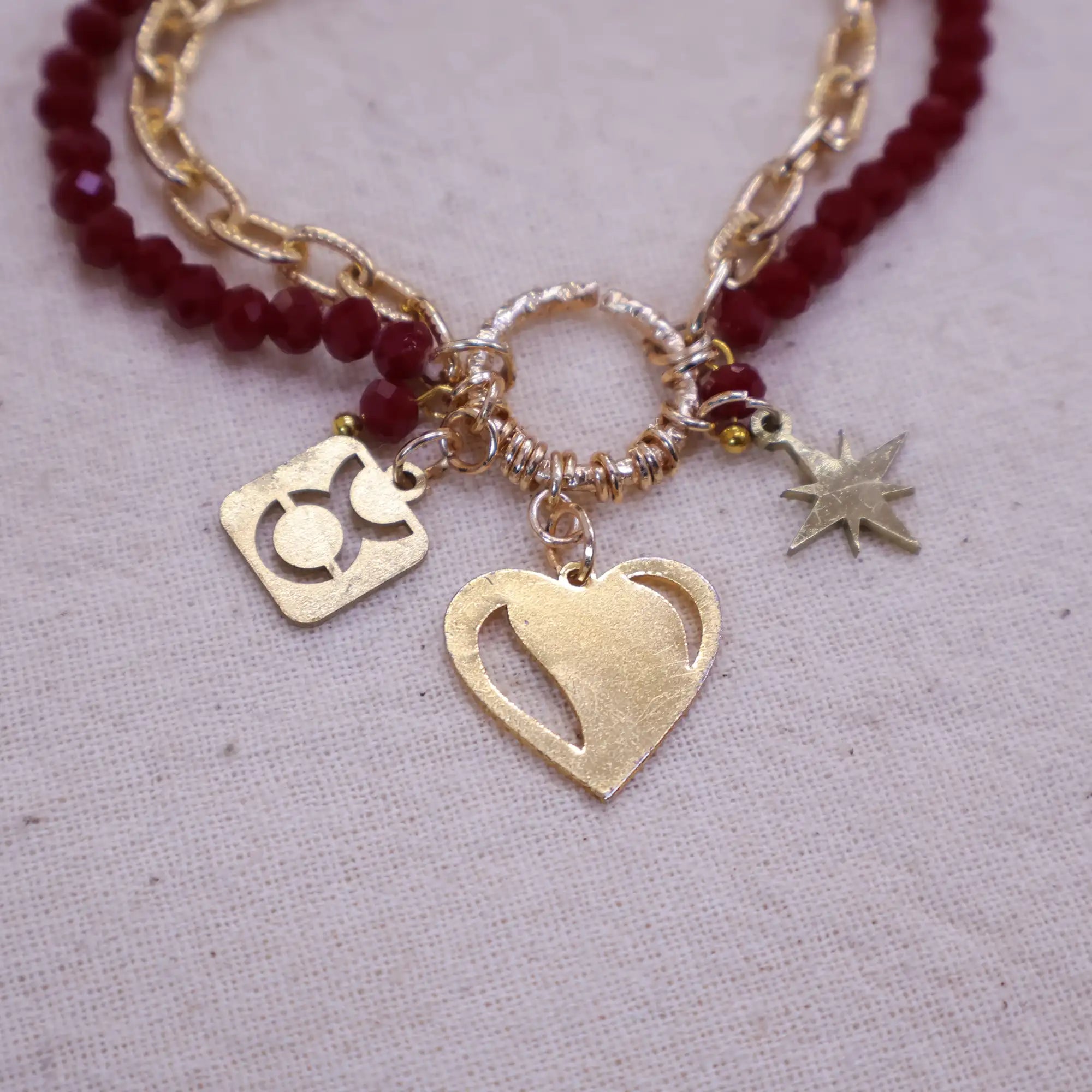 Forever Charm Adjustable Bracelet With 2 Adjustable Rings