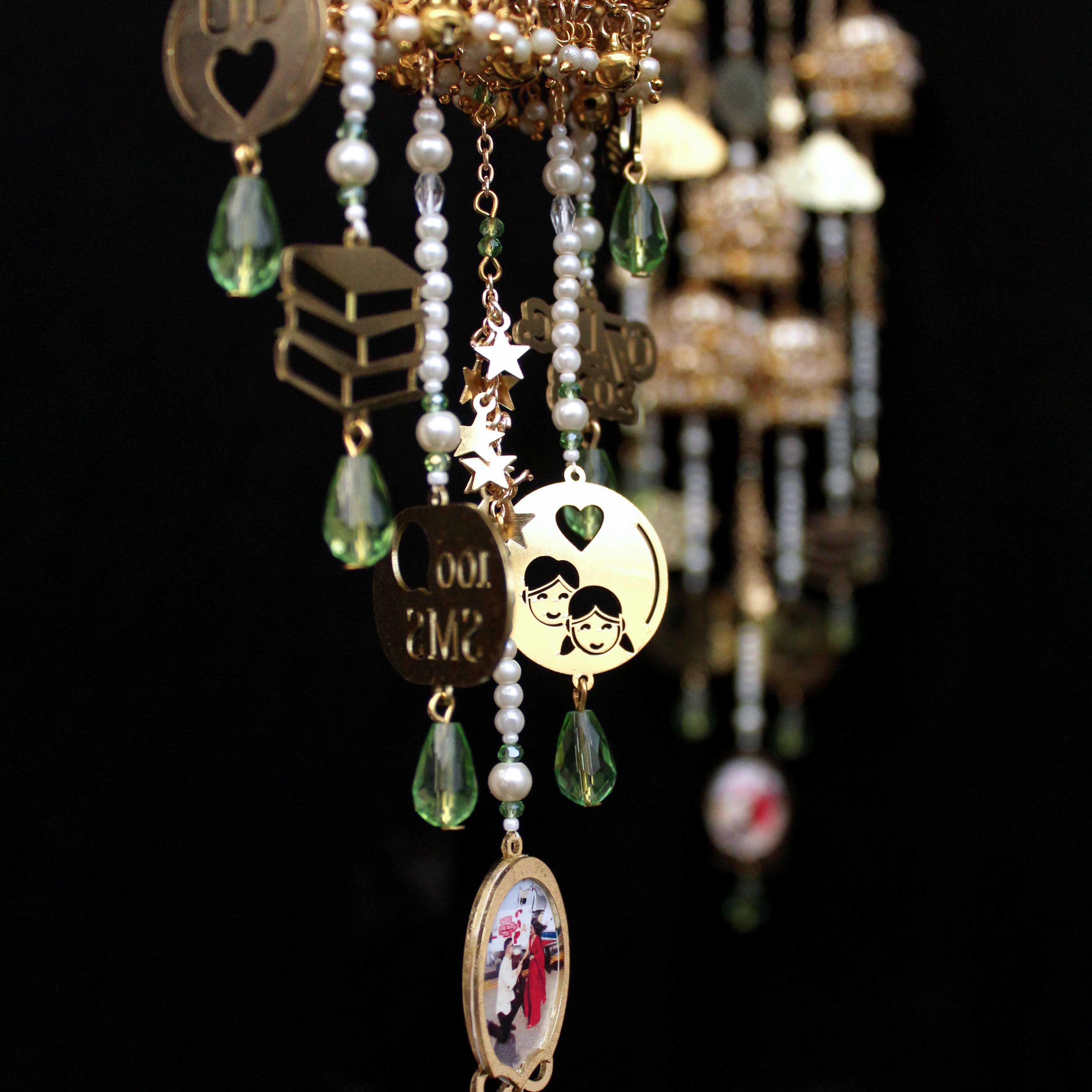 Personalised Charms & Jhumki Bangle Kaleere