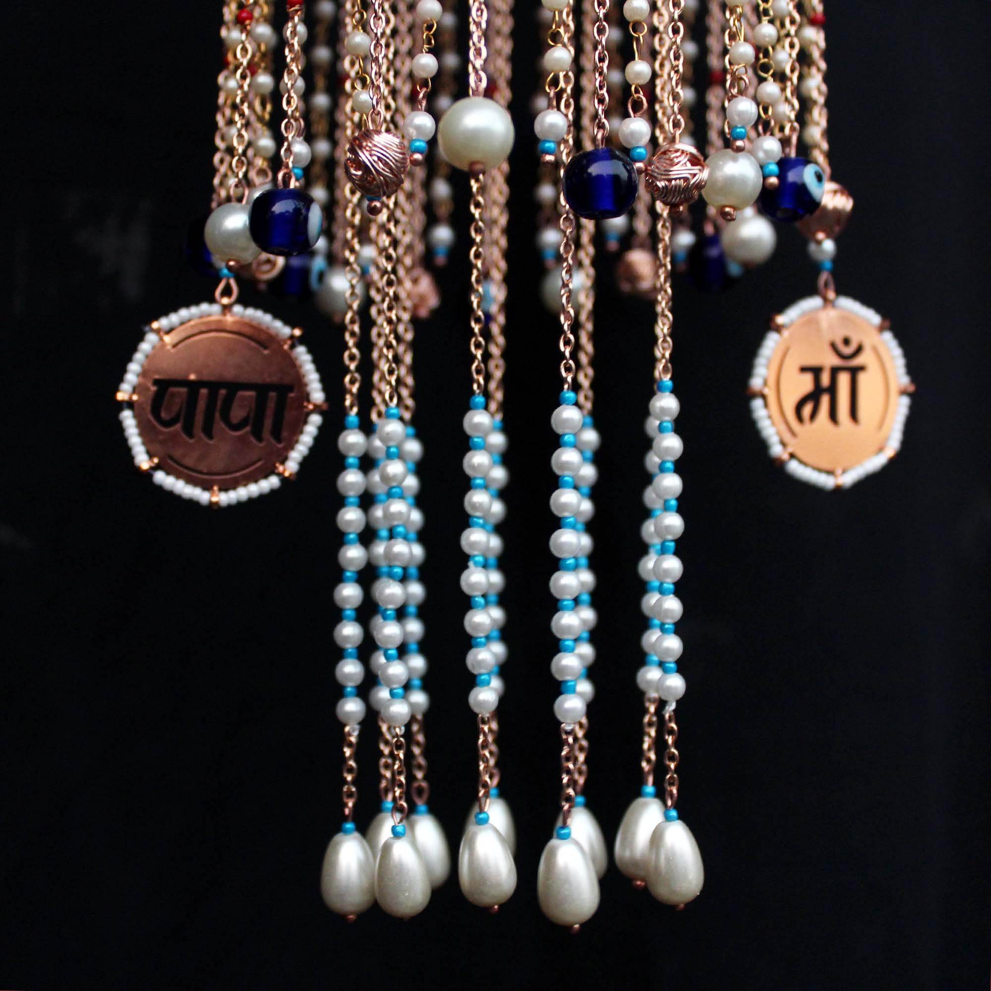 Customised Charms Golden Kaleere Punjabi Wedding Bridal Silver Kalira Personalised Golden Rose Gold Kaleera Traditional Designer Kalire