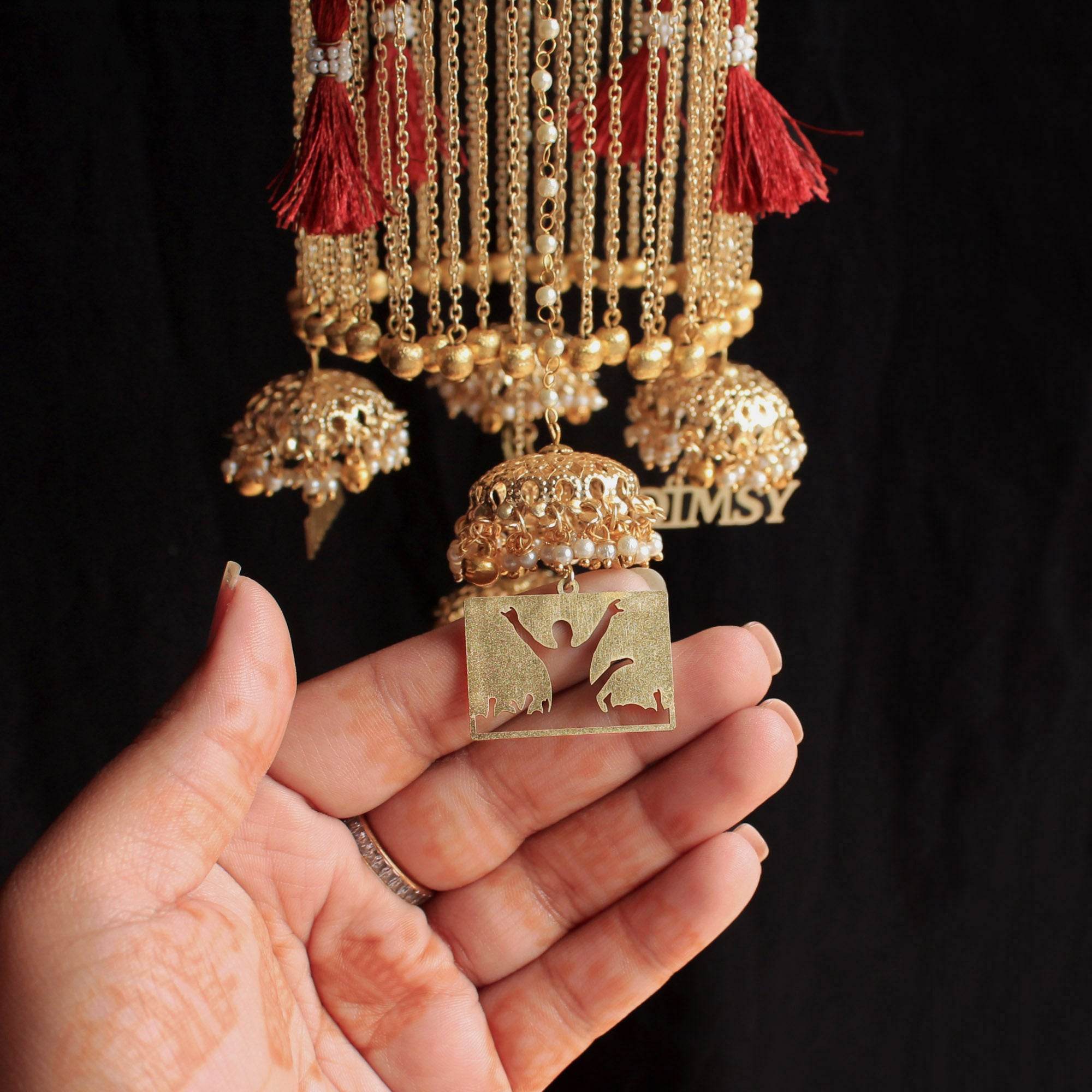 Double Layer Hexagon Customised Kaleere - BeAbhika.com
