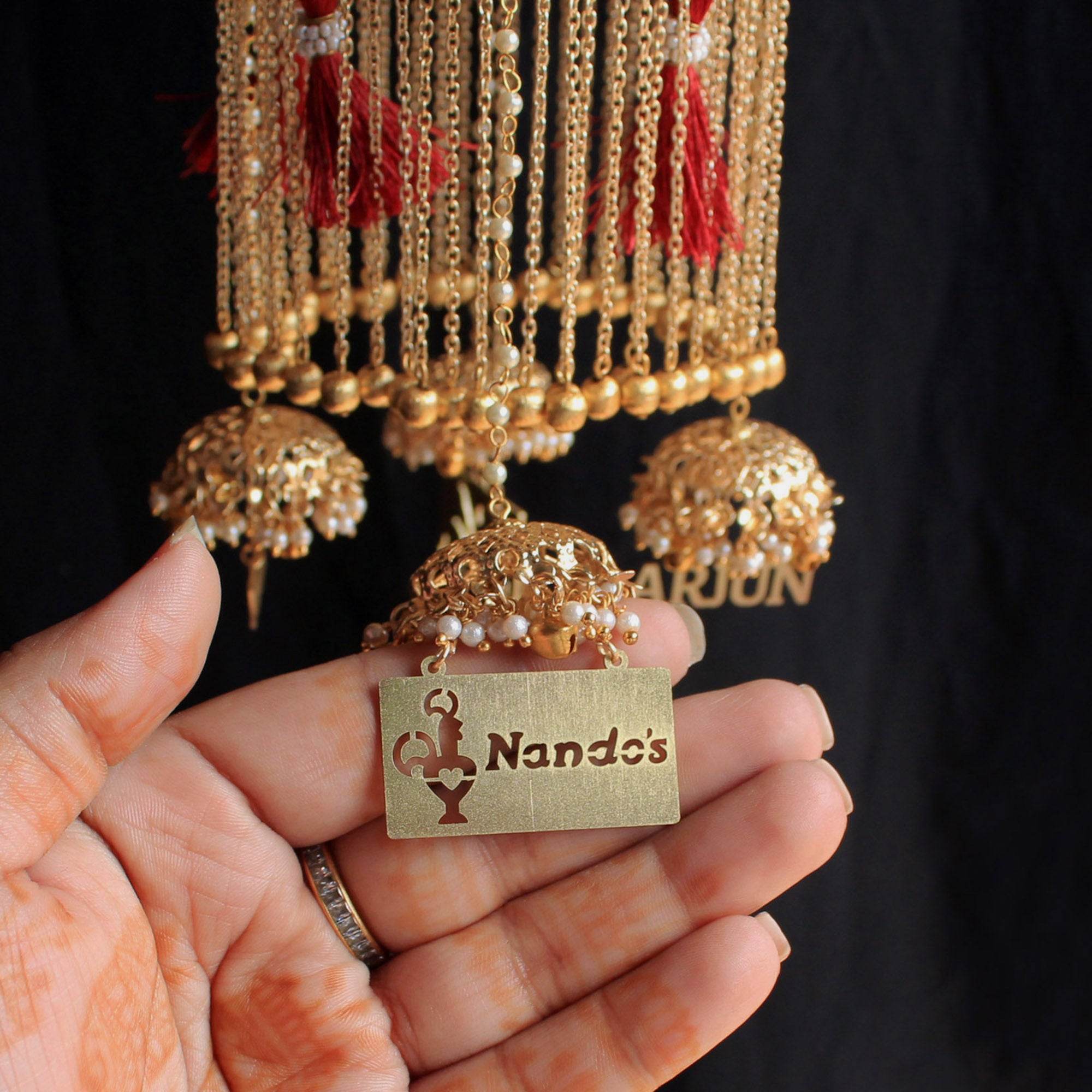 Double Layer Hexagon Customised Kaleere - BeAbhika.com