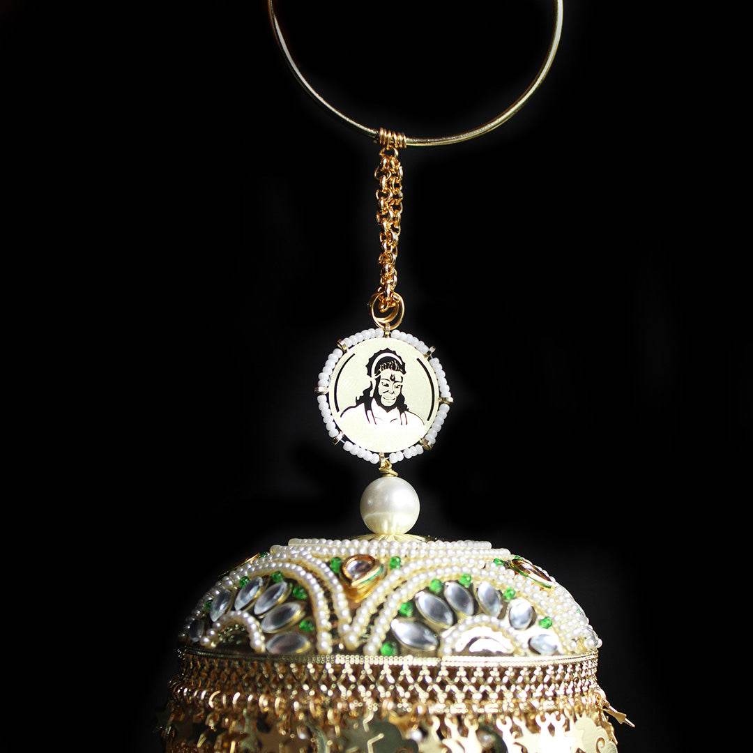 Customizable Resin Lotus & Celestial Kaleere - Pair of 2 Pieces - BeAbhika.com