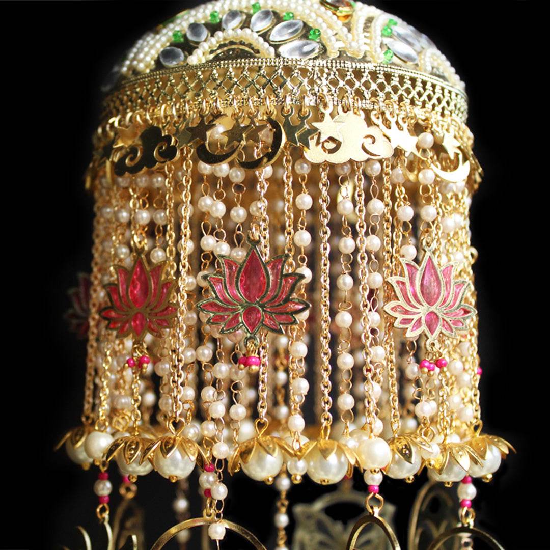 Customizable Resin Lotus & Celestial Kaleere - Pair of 2 Pieces - BeAbhika.com