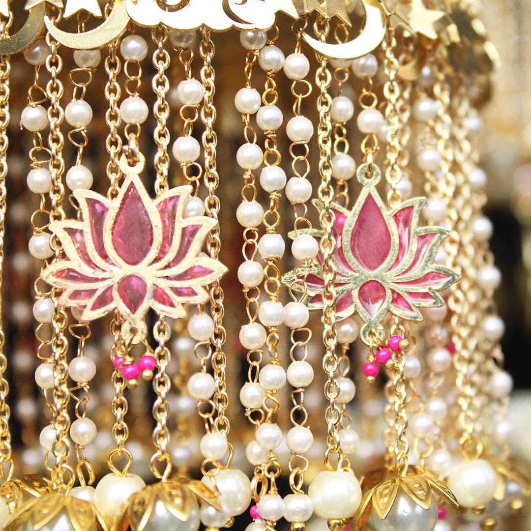 Customizable Resin Lotus & Celestial Kaleere - Pair of 2 Pieces - BeAbhika.com