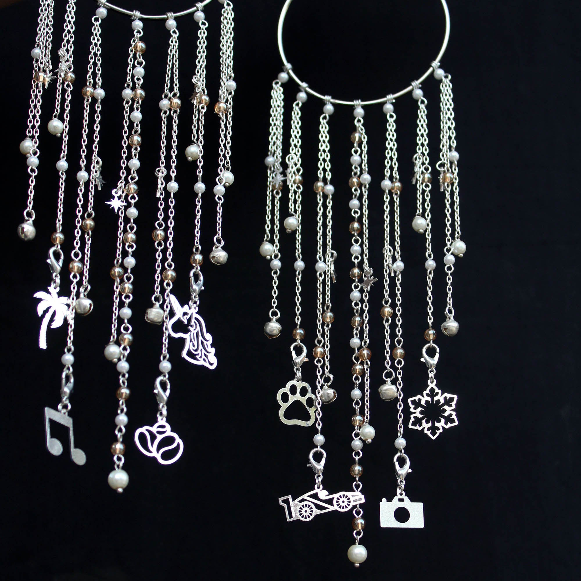 Personalised Charms Bangle Flat Kaleere