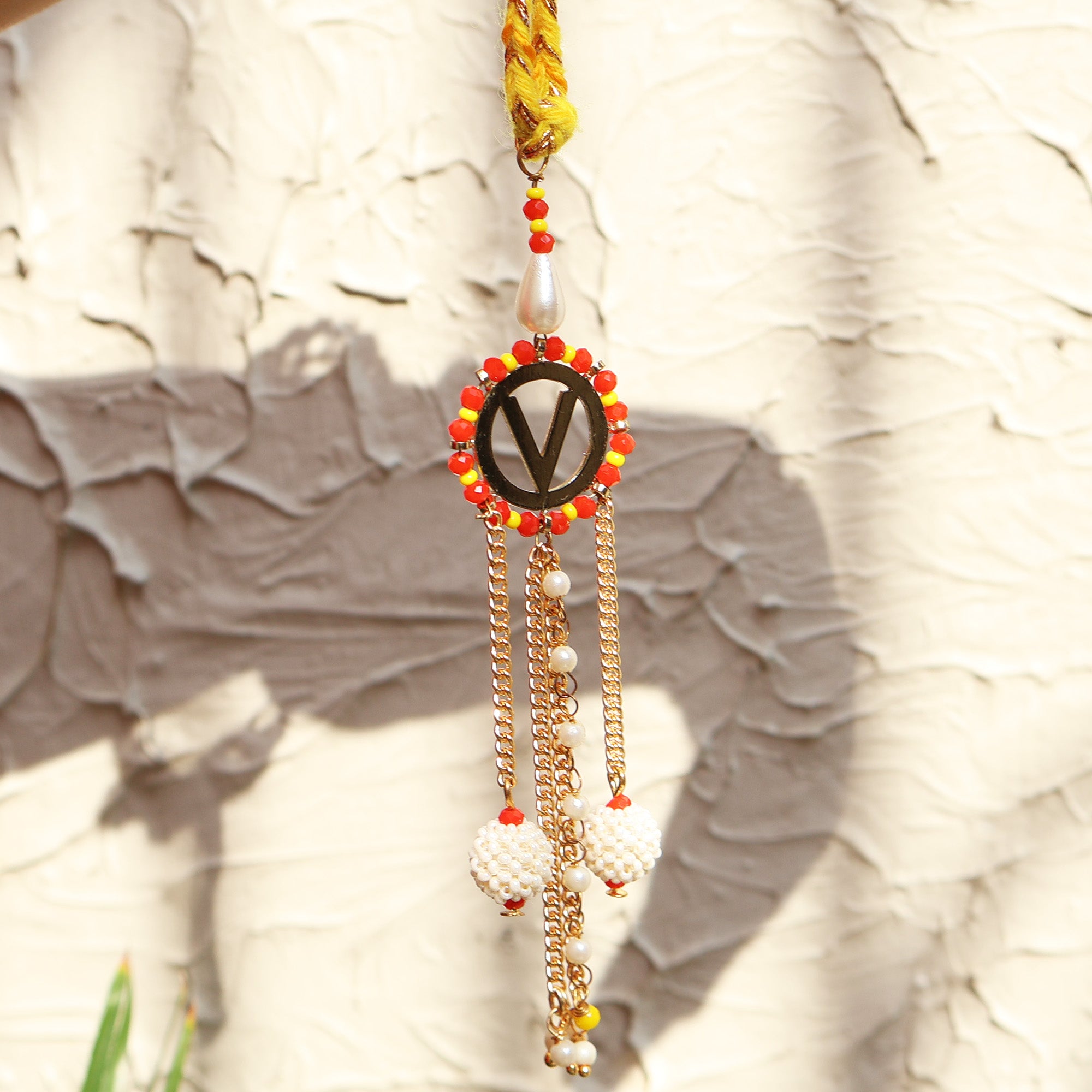 Golden Glory Personalised Rakhi-Lumba Set