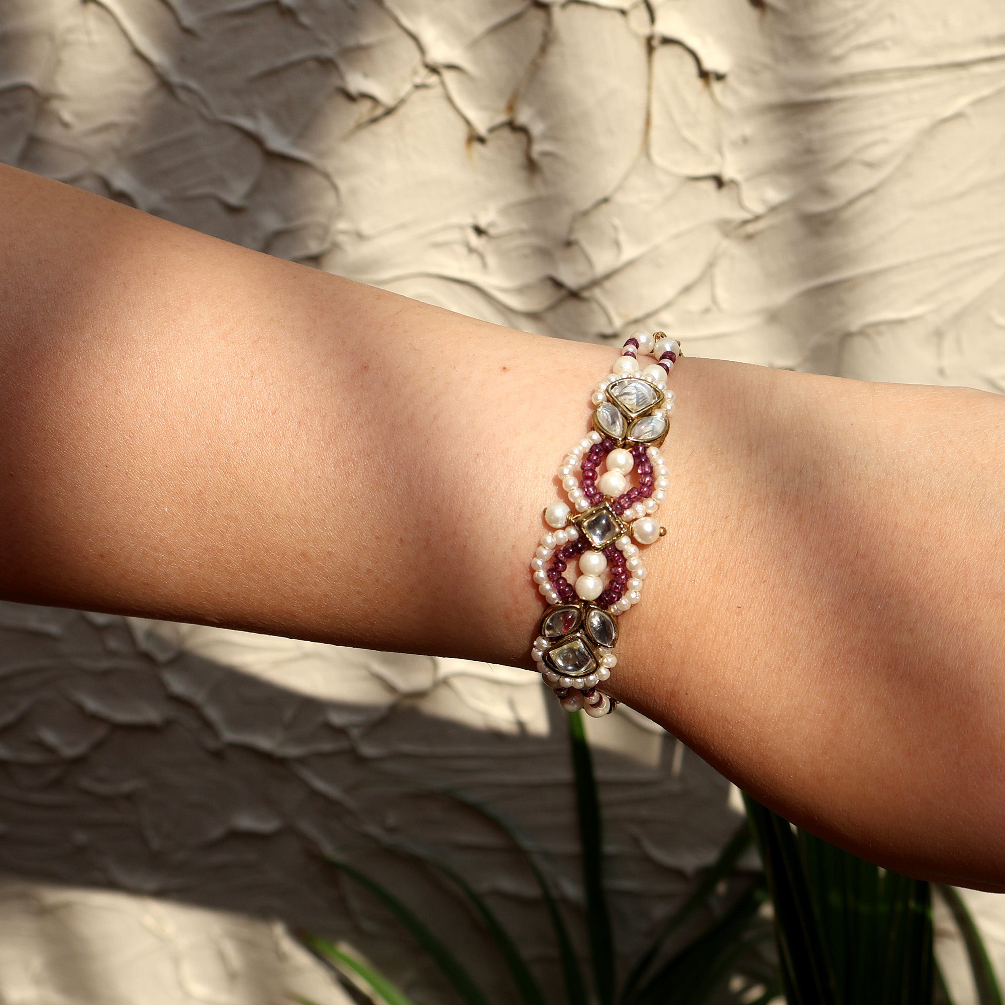 Kundan Noor & Infinity Rakhi-Lumba Set