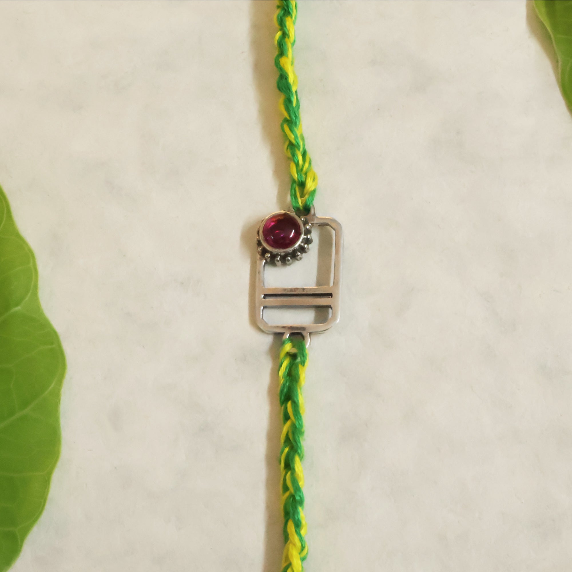Buckle 925 Sterling Silver & Birthstone Rakhi
