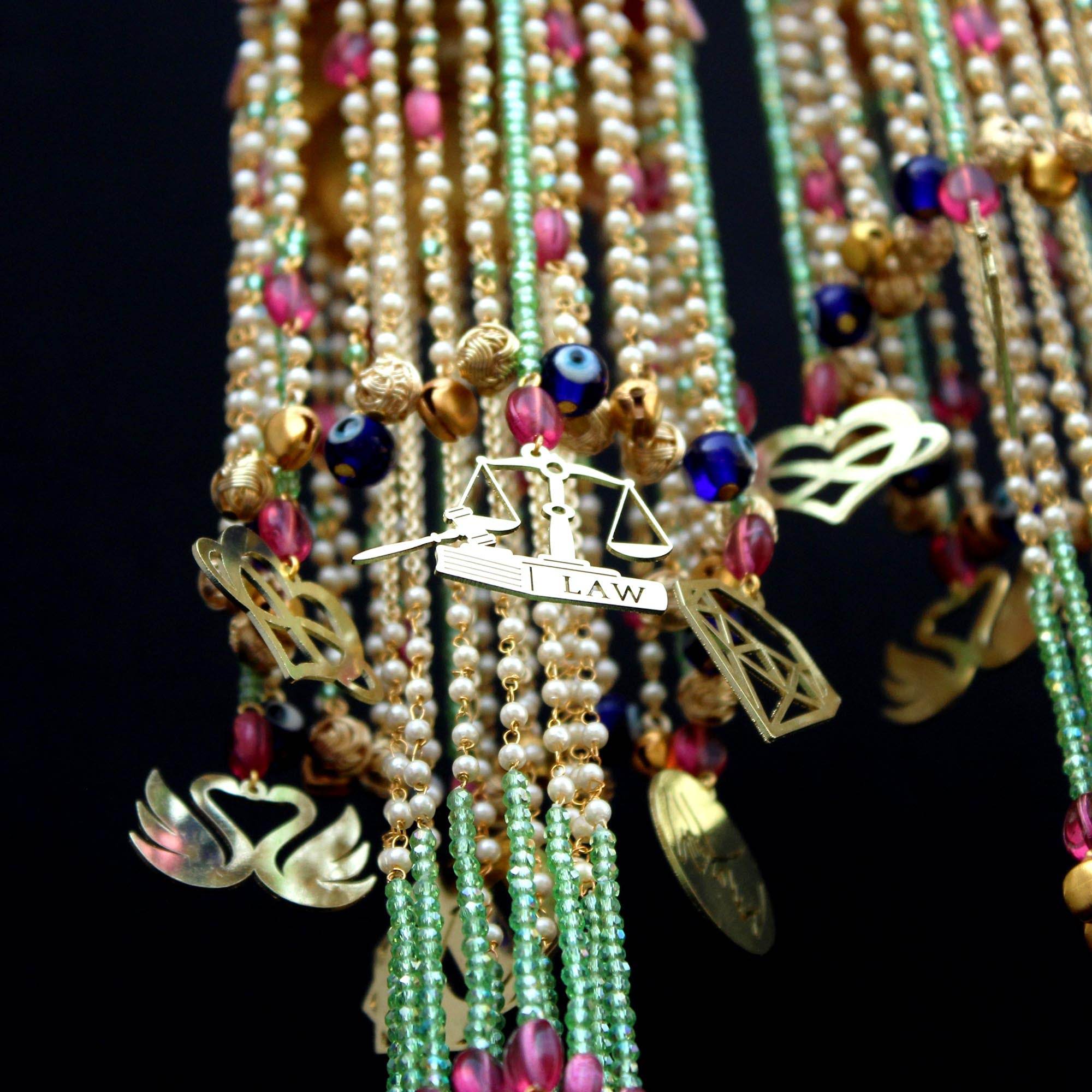 Customised Charms Golden Kaleere Punjabi Wedding Bridal Silver Kalira Personalised Golden Rose Gold Kaleera Traditional Designer Kalire